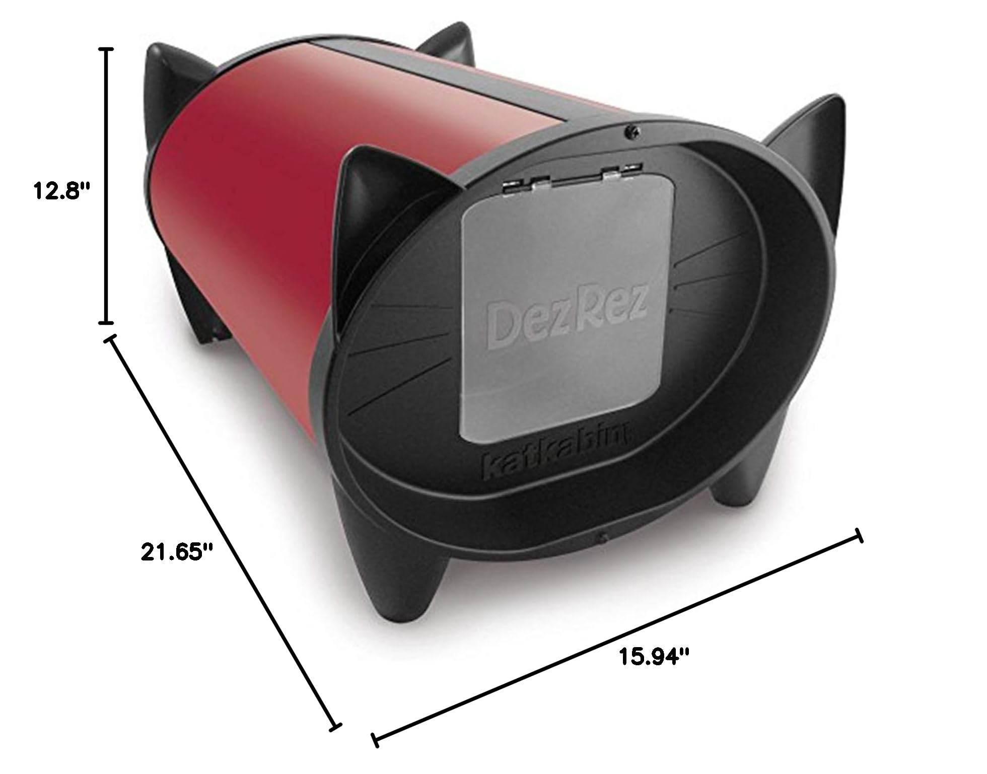 Outdoor Cat House in Starlet Red - Weatherproof & Insulated Shelter for Outdoor Cats - Perfect for Backyard, Garden, or Patio Use