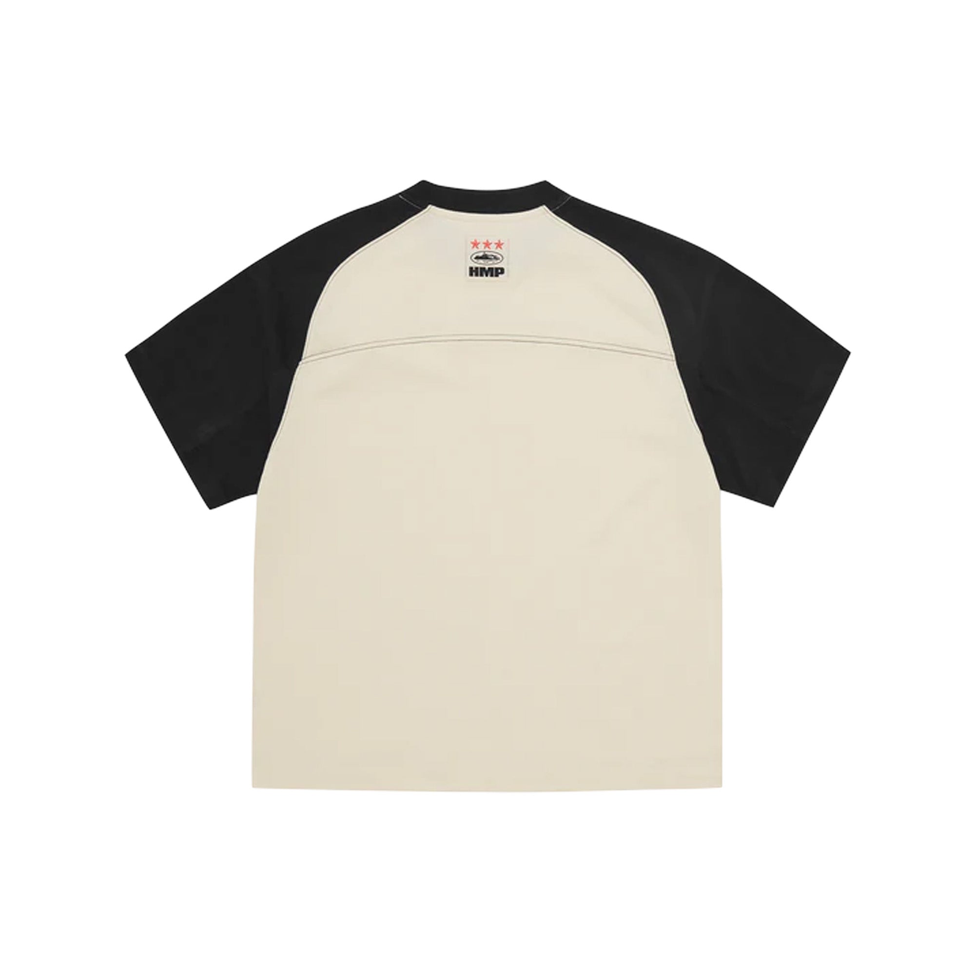 Vintage Corteiz HMP Jersey in Cream & Faded Black | Retro Streetwear for Men & Women | Perfect for Casual Outfits, Street Style & Urban Fashion