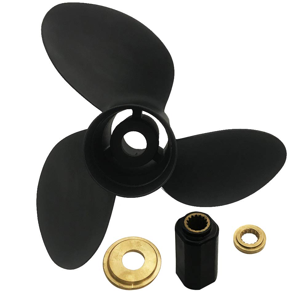 Captain Propeller 14 1/2x19 - Replacement Outboard Boat Propeller for Tohatsu BFT Engines 115hp 150hp 200hp 225hp 250hp - 15 Tooth Spline HZY3-58130-V31ZA - Perfect for Fishing, Boating & Marine Activities