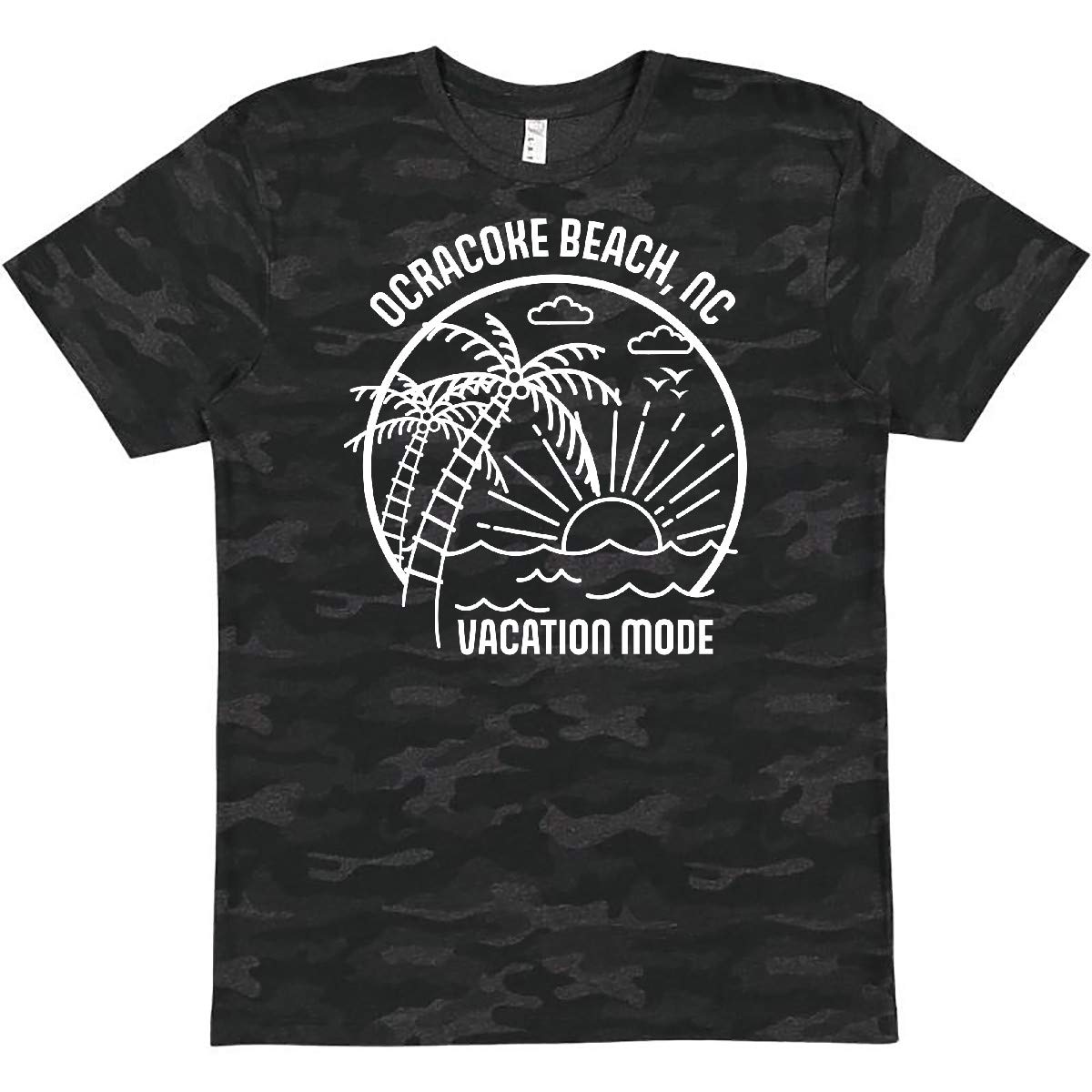 Inktastic Summer Vacation Mode Ocracoke Beach North Carolina T-Shirt - Comfortable Graphic Tee for Beach Lovers & Travel Enthusiasts - Perfect for Vacations, Casual Wear & Gifts