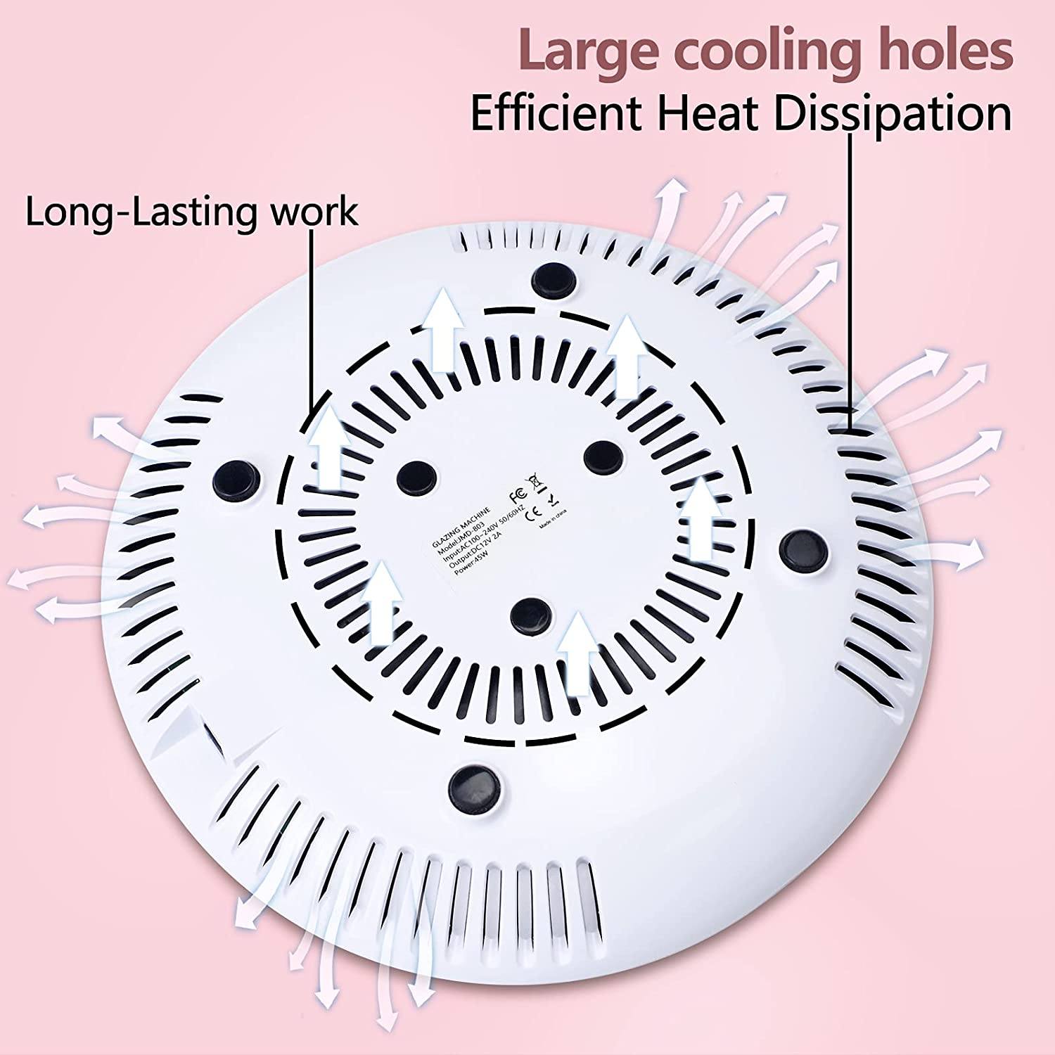 45W Professional Nail Dust Collector JMD 803 - Portable Manicure Dust Extractor for Nail Salon & Home Use