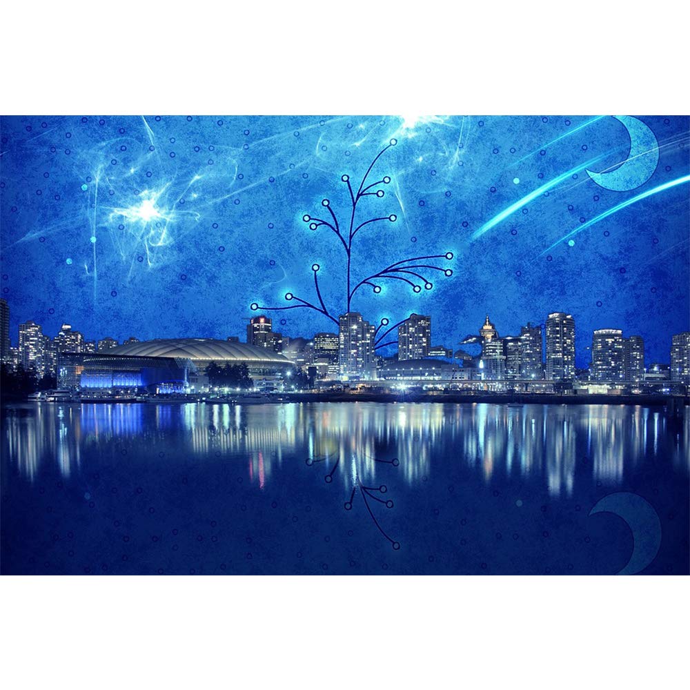 IDEA4WALL Fantasy View Mystery Collage Removable Wallpaper - Peel and Stick Wall Stickers for Bedroom Decor (66x96 inches) - Perfect for Home, Office, Nursery & Dorm Room Wall Art