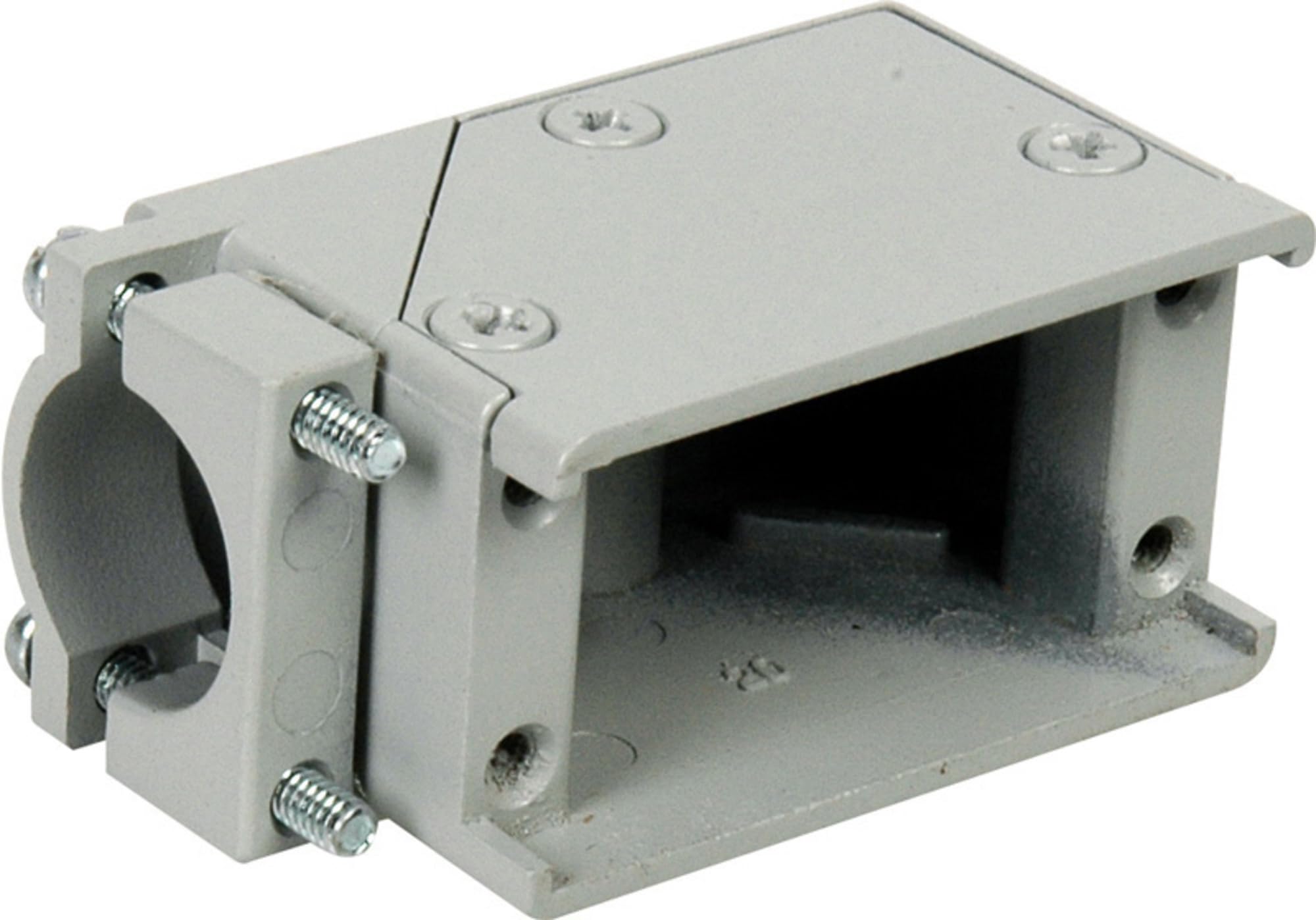 Zinc Die Cast Gray Straight Connector Cover - 516-230-556 | Durable Electrical Accessory for Industrial Equipment & Automotive Wiring