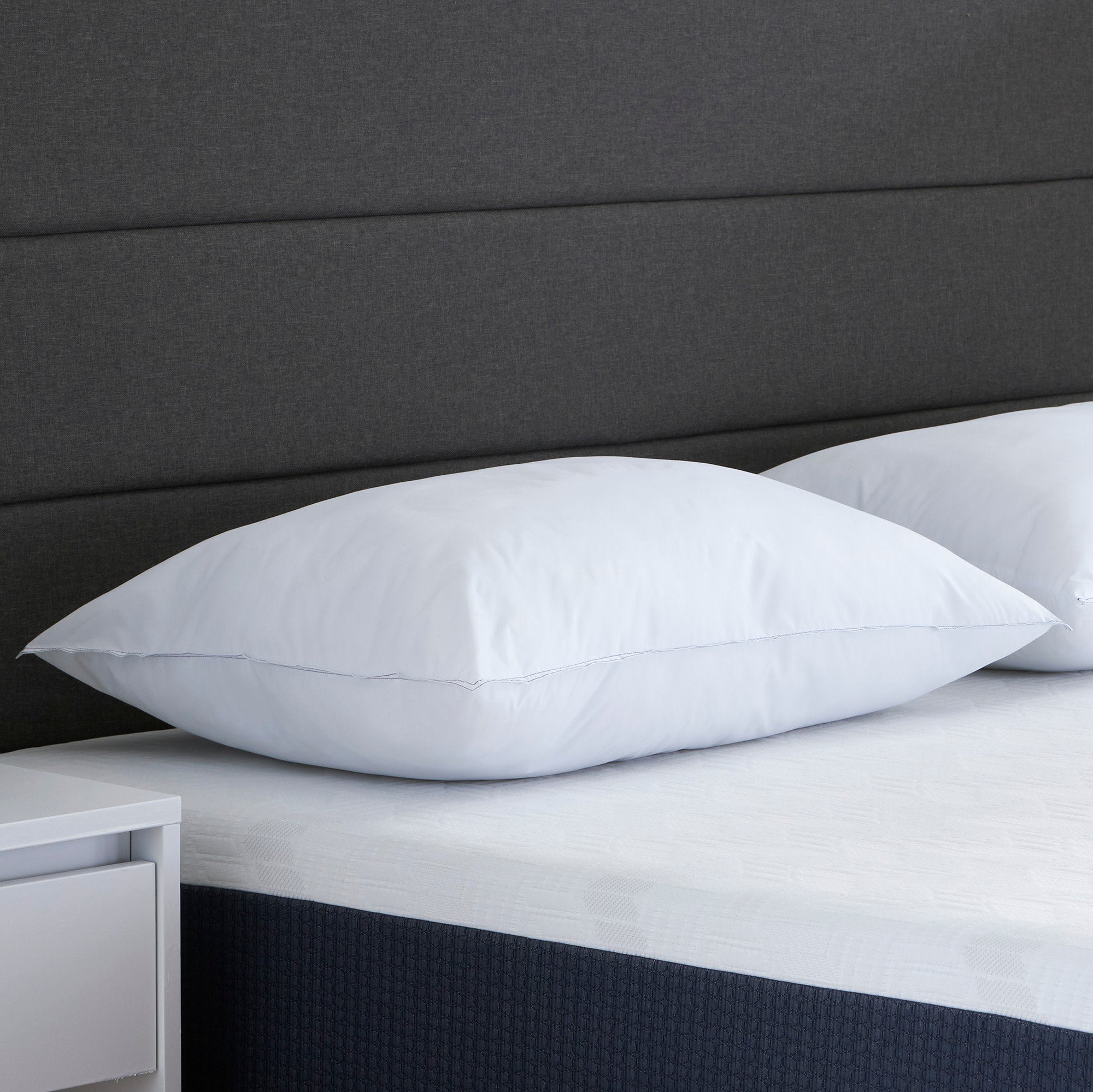 Comfort Tech Down Alternative Plush Bed Pillow - Ultra Soft Hypoallergenic Pillow for Side, Back & Stomach Sleepers - Perfect for Home, Hotel & Travel Use