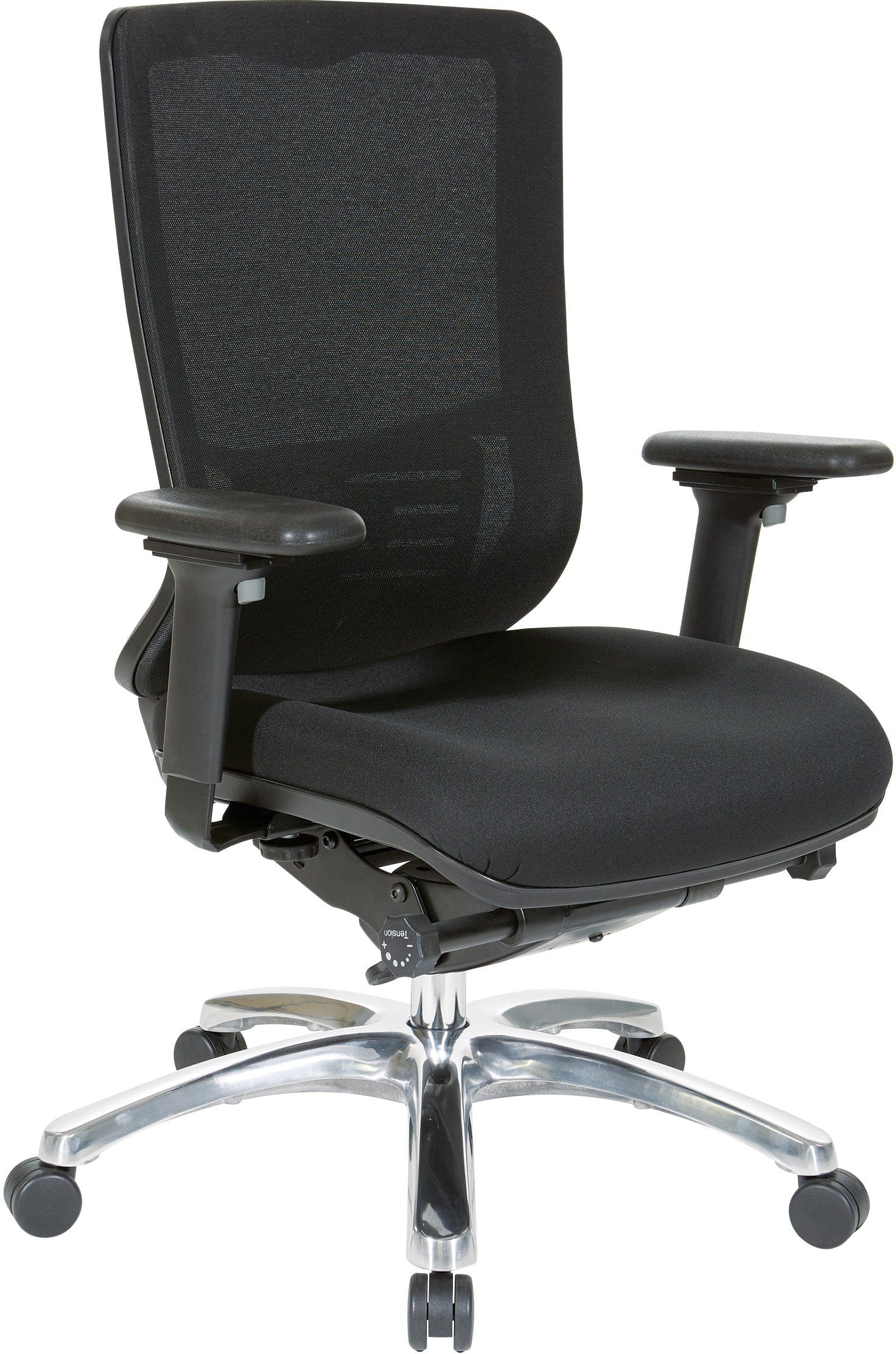 Office Star Mesh High Back Ergonomic Office Chair with Adjustable Lumbar Support and Custom Seat [97720C] - Perfect for Home Office, Gaming, and Workspace Comfort