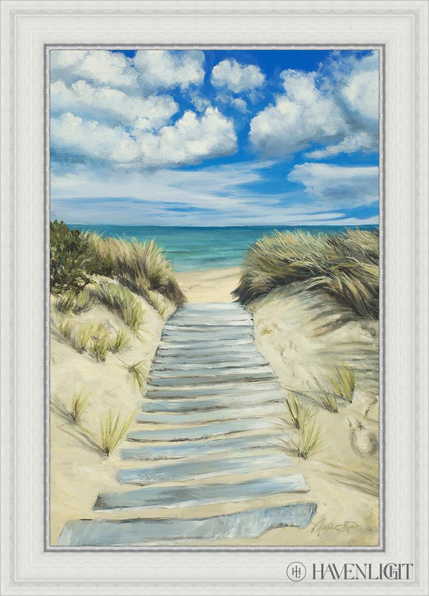 Seaside Decor - Handcrafted Broken Path Mosaic Art Piece for Home & Garden Wall Decor | Perfect for Beach House, Coastal Living Room, or Outdoor Patio