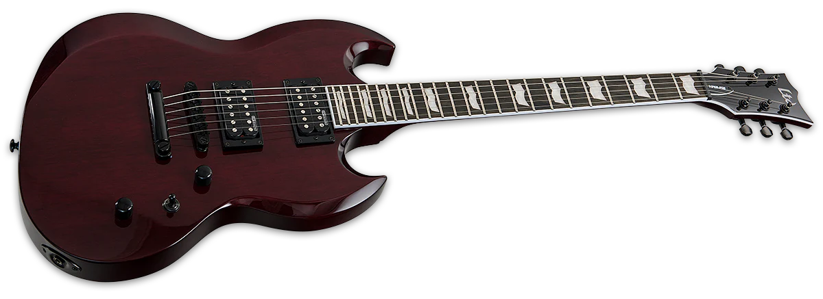 ESP LTD Viper-256 Electric Guitar - See Thru Black Cherry Finish | Professional Solid-Body Guitar for Rock, Metal & Stage Performance
