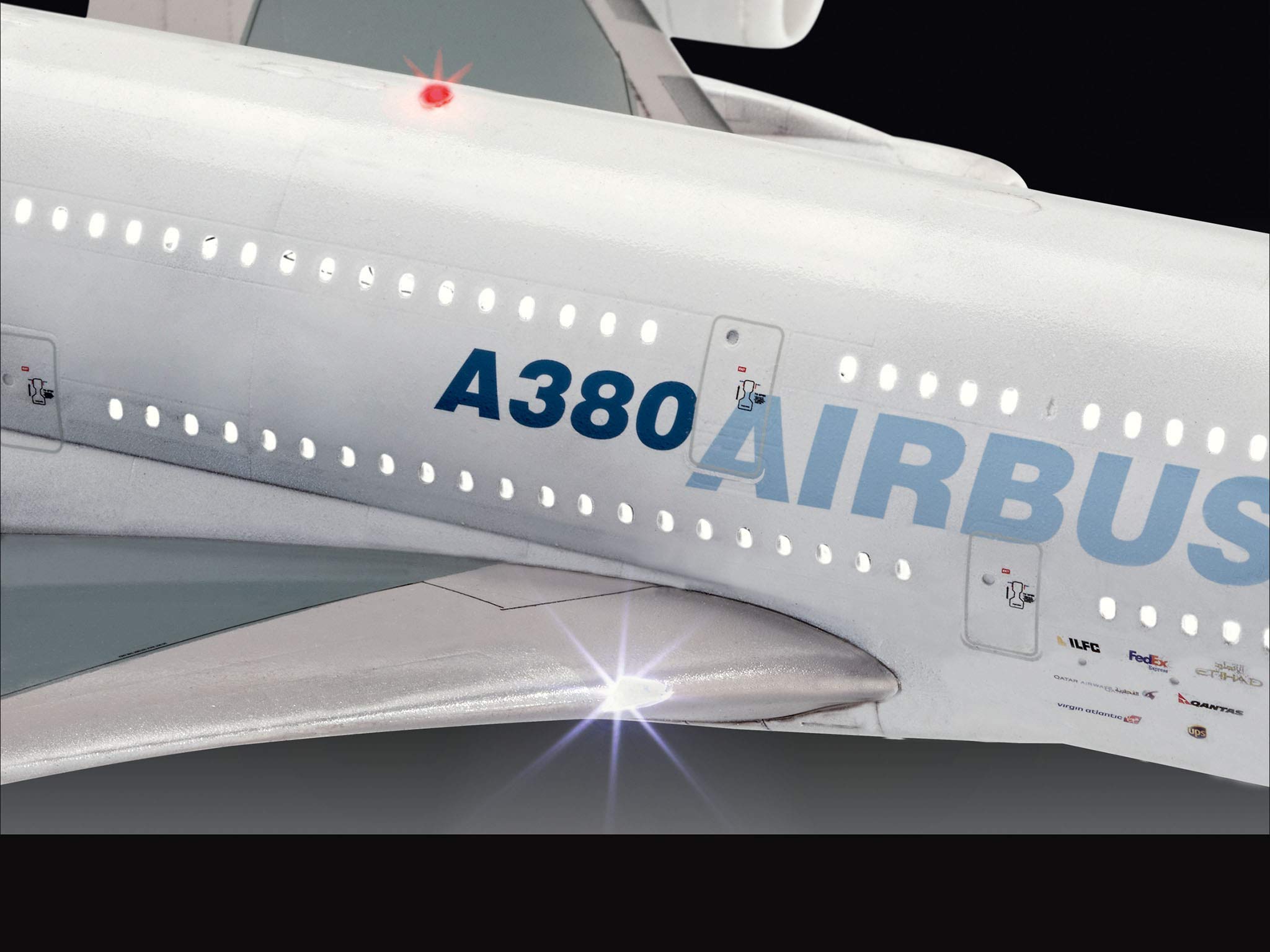 Revell 1:144 Airbus A380-800 Plastic Model Kit with Electronics & Sound - White | Detailed Airplane Building Set for Hobbyists & Collectors | Perfect for Display, Gifts & Aviation Enthusiasts