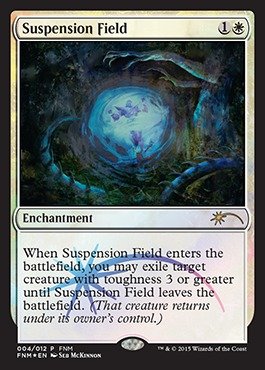 Magic: the Gathering - Suspension Field (004/012) - FNM Promo Foil Card - MTG Collectible Trading Card Game - Perfect for Tournaments & Deck Building