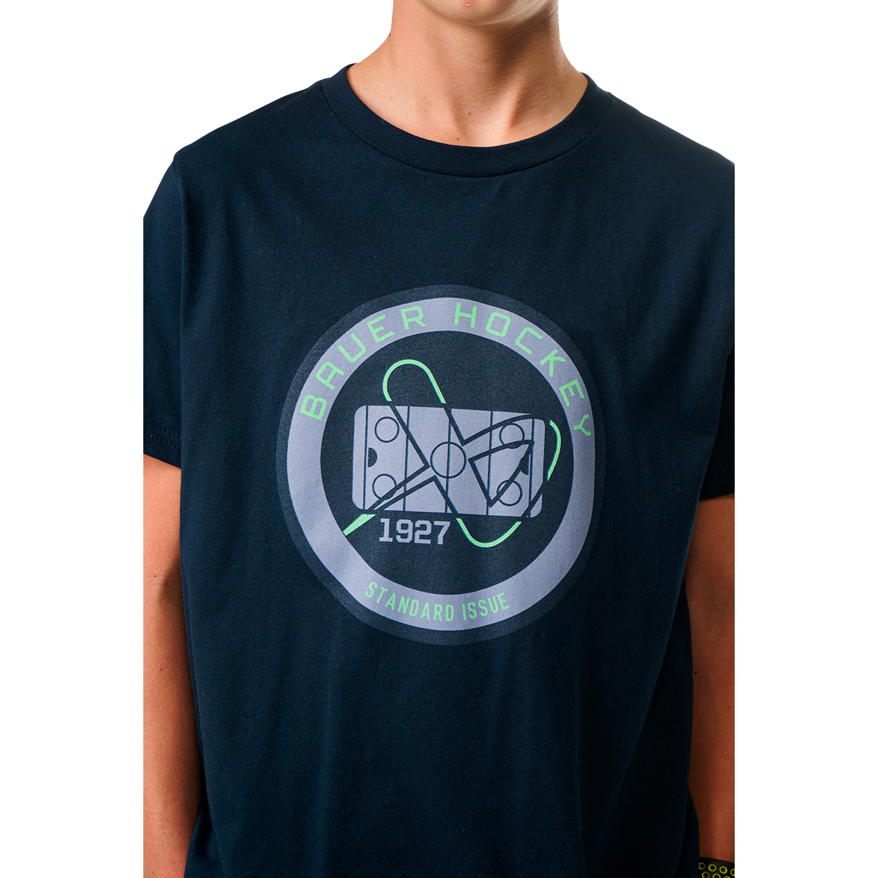 Bauer Emblem Youth T-Shirt - Soft Cotton Tee for Boys & Girls - Perfect for School, Sports & Casual Wear