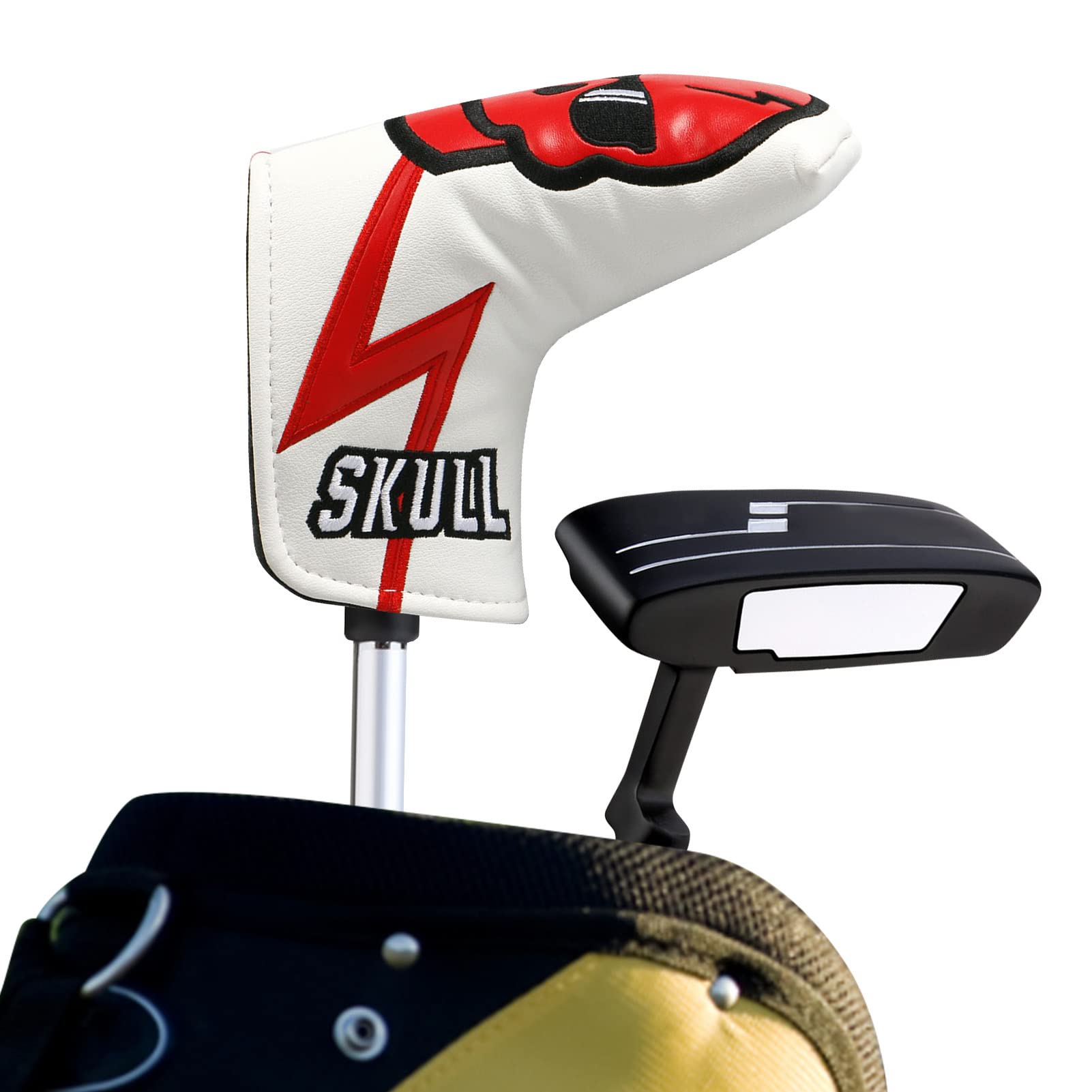 Premium Leather Golf Putter Head Cover - Magnetic Closure Mallet Blade Putter Headcover - Universal Fit for All Brands - Durable Club Protection (Ideal for Golf Tournaments, Practice, and Travel)