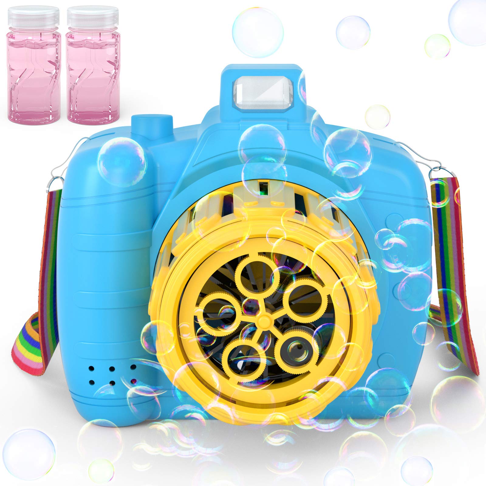 Jasonwell Automatic Bubble Blower Machine for Kids - Outdoor/Indoor Bubble Maker Toy for Toddlers & Children Ages 3-8 - Perfect for Birthday Parties, Backyard Play, Park Outings & Summer Fun