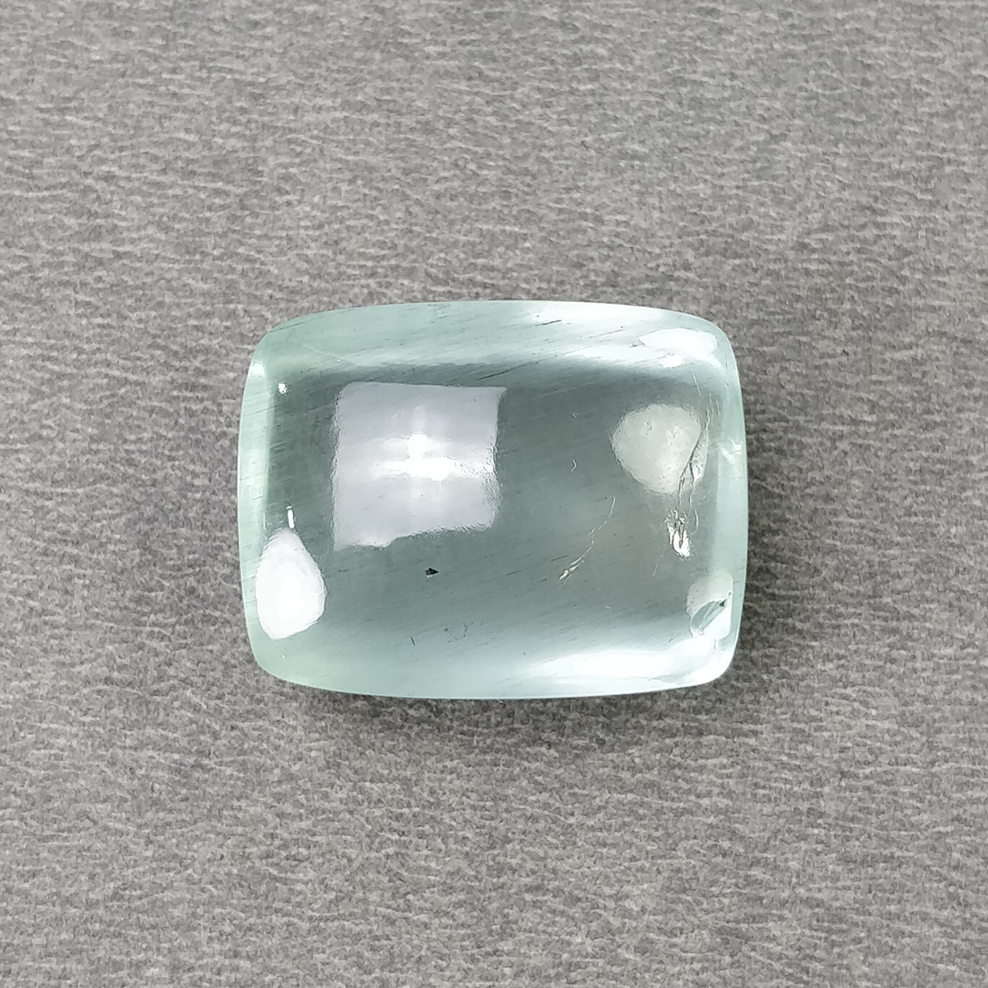 Natural Blue Aquamarine Gemstone Cabochon - 42.85cts Untreated Cushion Shape (23.5x18.5mm) for Jewelry Making, Rings & Pendants | Healing Crystal Collection