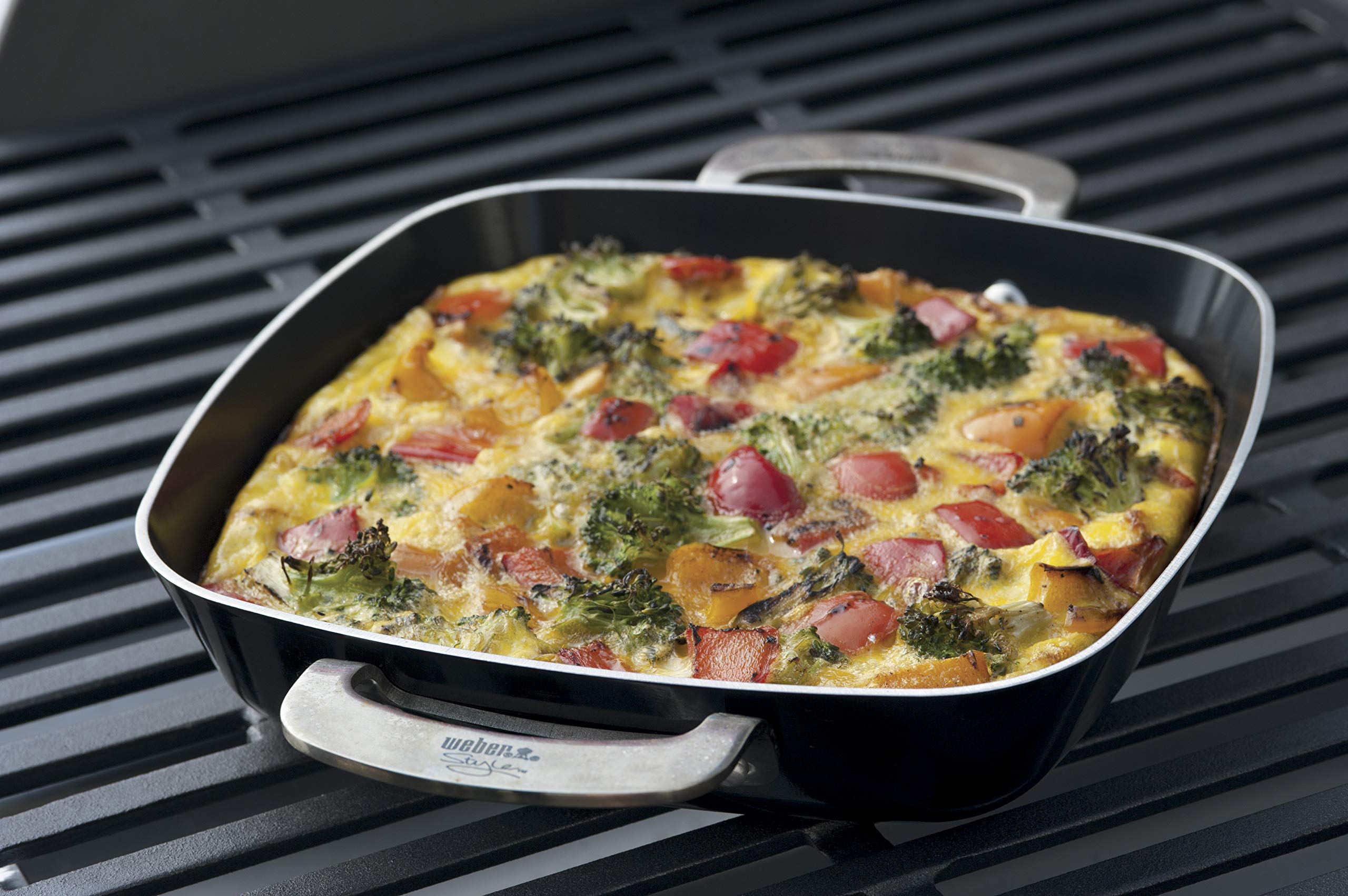 Weber 6732 Style Ceramic-Coated Nonstick Cookware Set - 10-Piece Pots and Pans for Healthy Cooking | Perfect for Frying, Sautéing & Baking | Oven & Dishwasher Safe