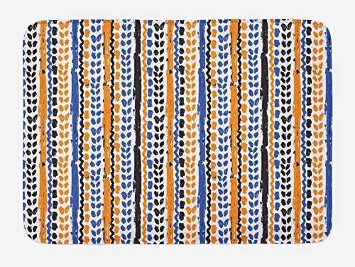 Navy Blue Orange Black