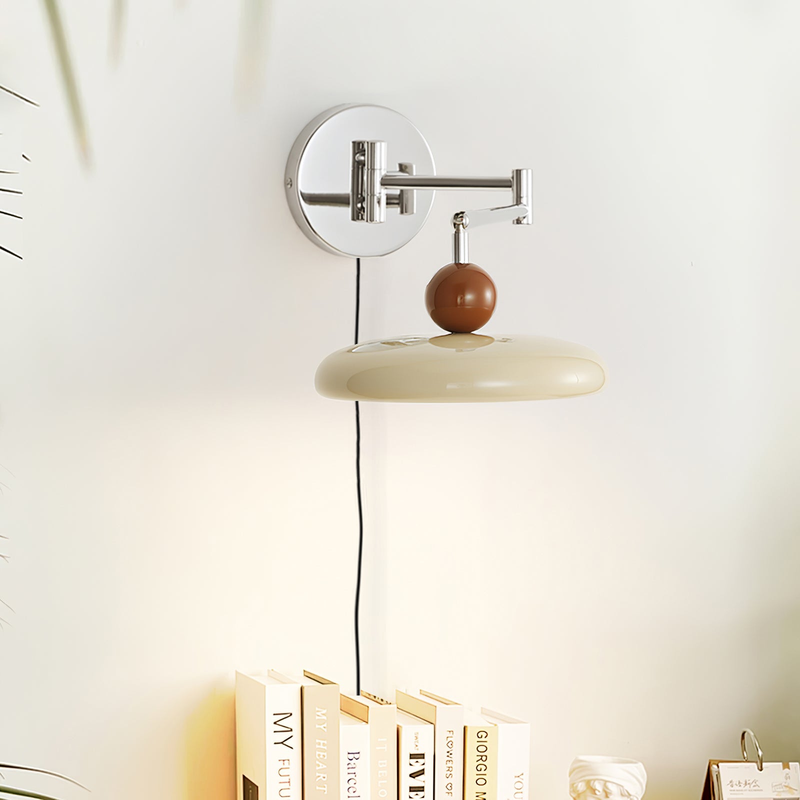 Lola Plug-in Wall Lamp - Modern USB Night Light for Bedroom, Nursery, Hallway - Dimmable LED Sconce with Touch Control & Energy Saving Design