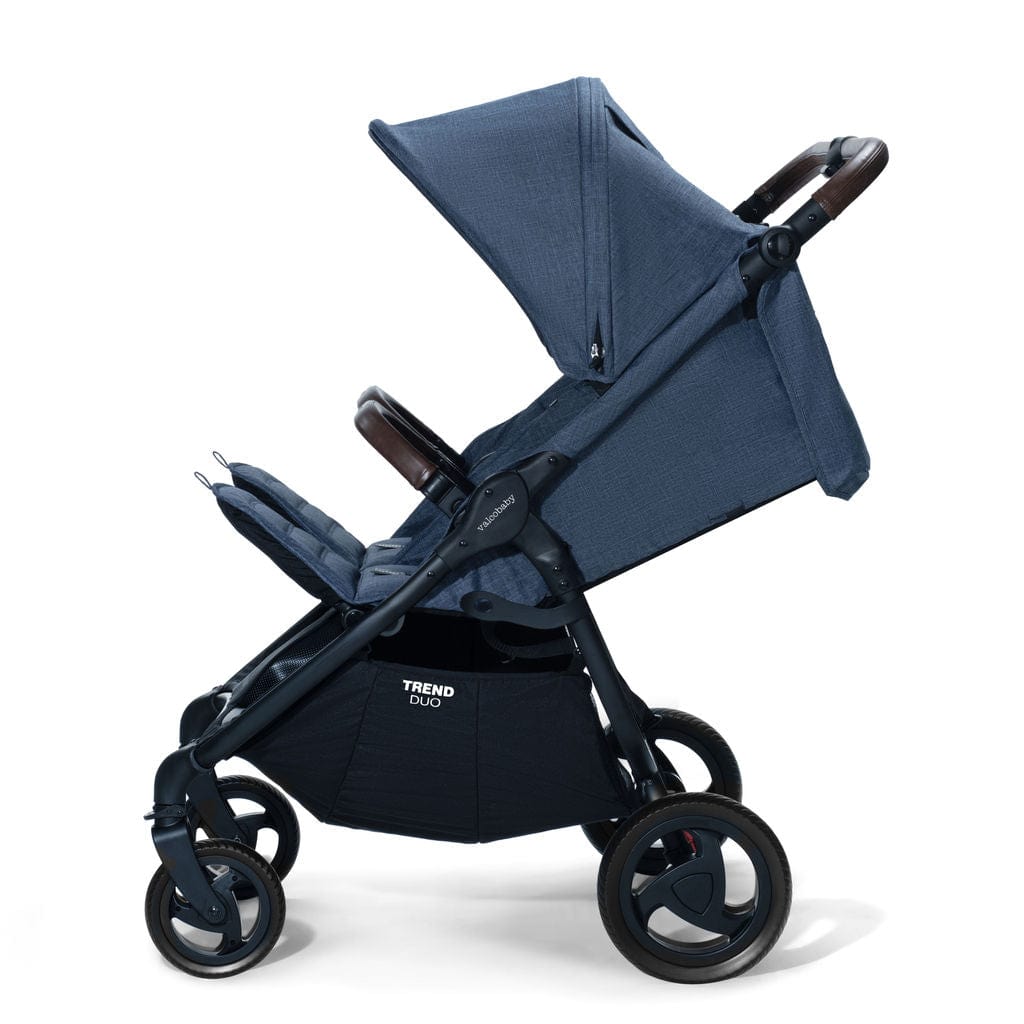 Valco Baby Duo Trend Double Stroller - Lightweight Compact Side by Side Stroller for Twins & Toddlers | Perfect for Shopping, Travel & Outdoor Adventures