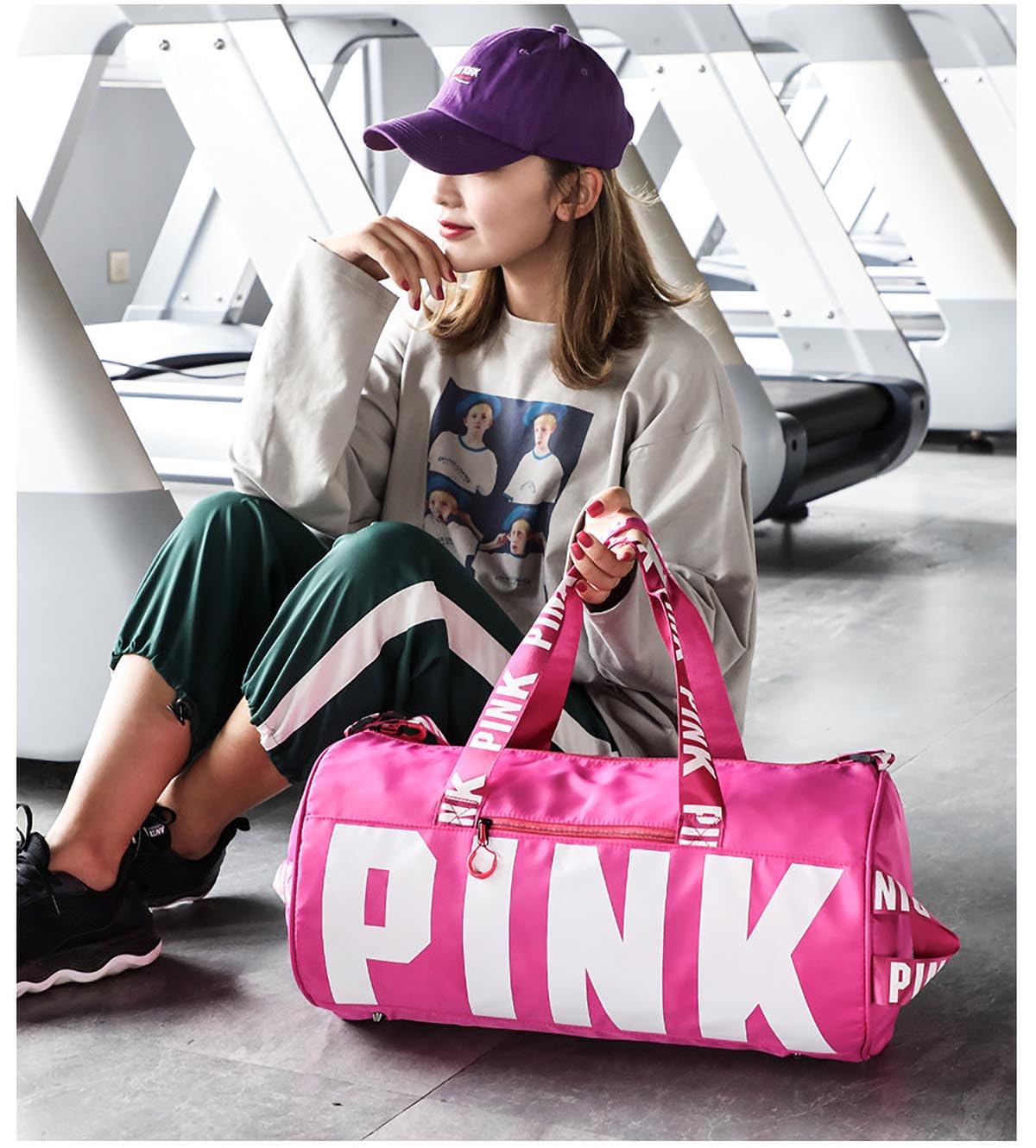 Best Sports Gym Bag for Men & Women - Large Duffle Bag with Dry/Wet Pocket & Shoe Compartment - Perfect for Travel, Workout & Gym