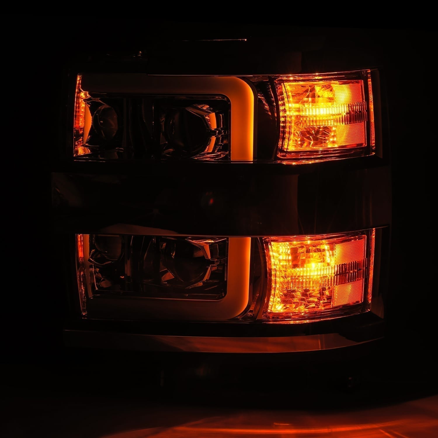 15-19 Chevrolet Silverado 2500HD/3500HD PRO Series Halogen Projector Headlights - Chrome Housing - Upgrade Your Truck Lighting for Night Driving & Off-Road Adventures