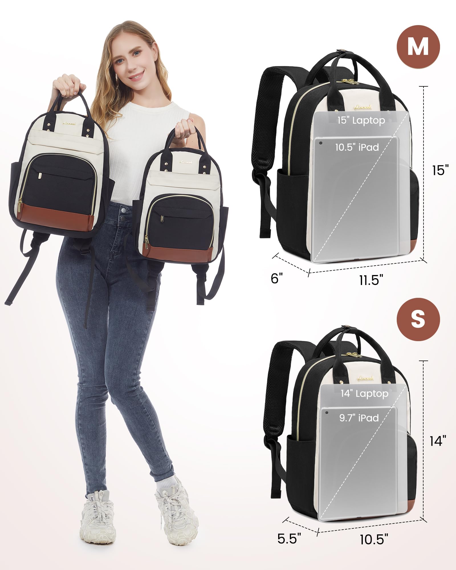 LOVEVOOK Small Backpack Purse for Women - Mini Backpack Bag, Cute Fashion Backpack for Daily Use, Travel & Work - Beige, Black, Brown - Perfect for Commuting, Shopping & Weekend Getaways