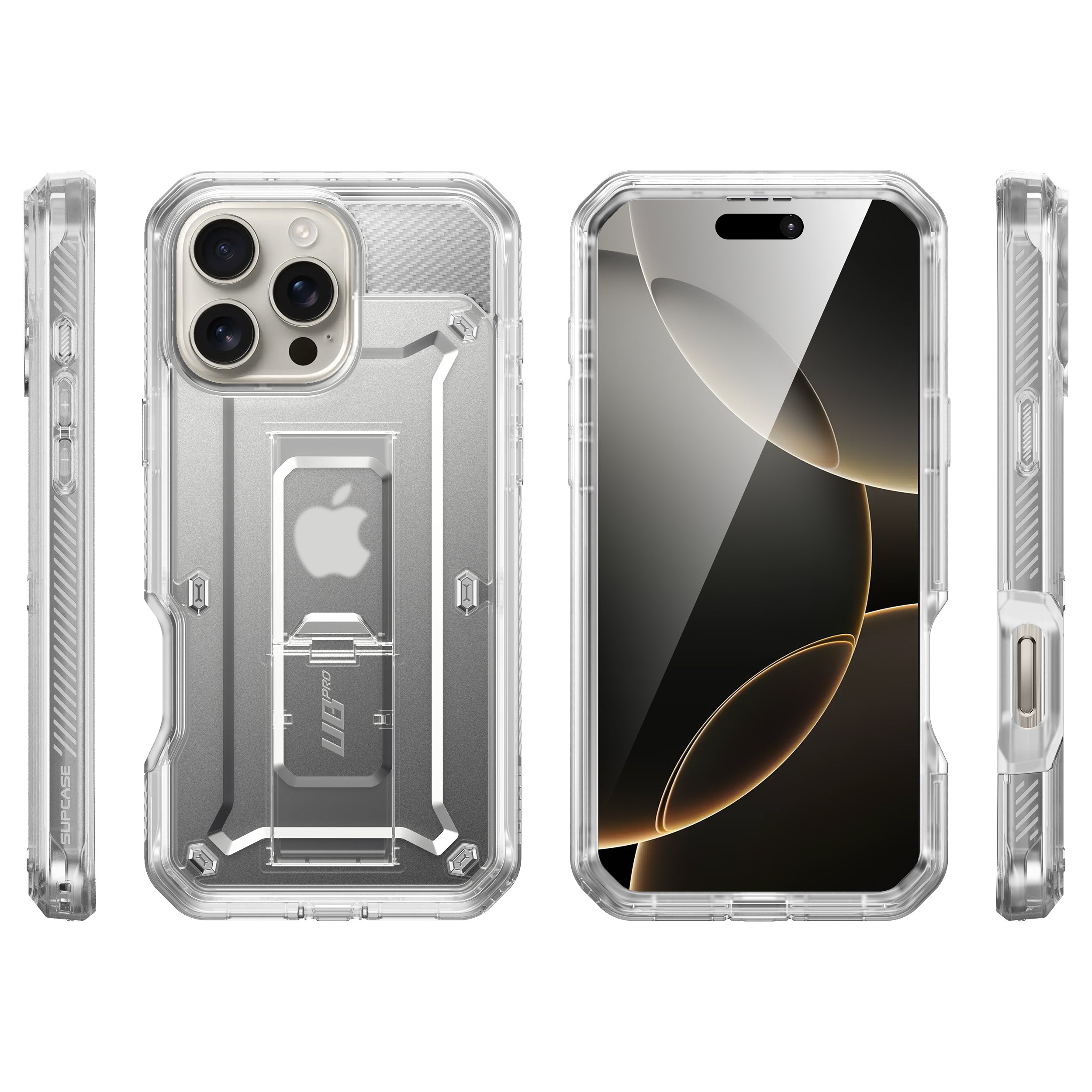 iPhone 16 Pro Case 6.3 Inch | Unicorn Beetle Pro Series Clear Rugged Protective Cover | Shockproof, Military-Grade Drop Protection | Perfect for Outdoor Adventures, Travel & Daily Use