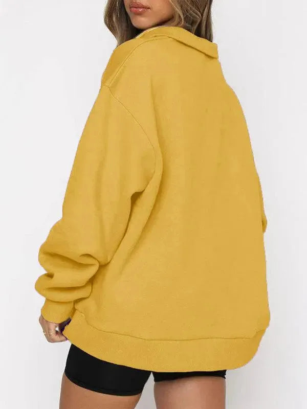 Front Pocket Zipper Women's Sweatshirt - Cozy Pullover Hoodie with Kangaroo Pocket for Casual Wear, Gym & Outdoor Activities