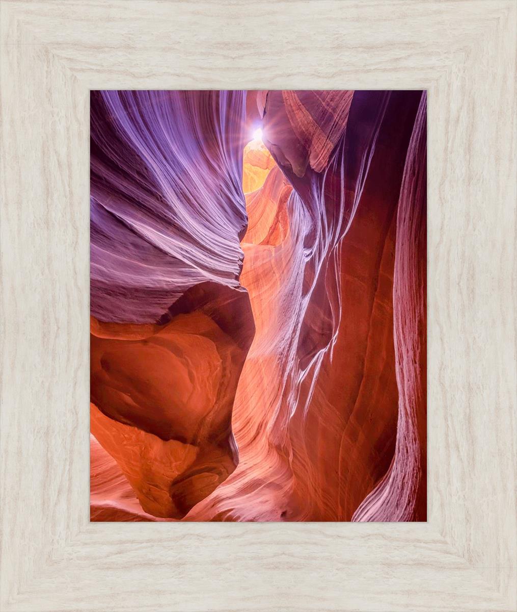 Antelope Canyon Sunburst Wall Art - Stunning Desert Landscape Photography Print for Home & Office Decor | Perfect for Living Room, Bedroom, or Gift