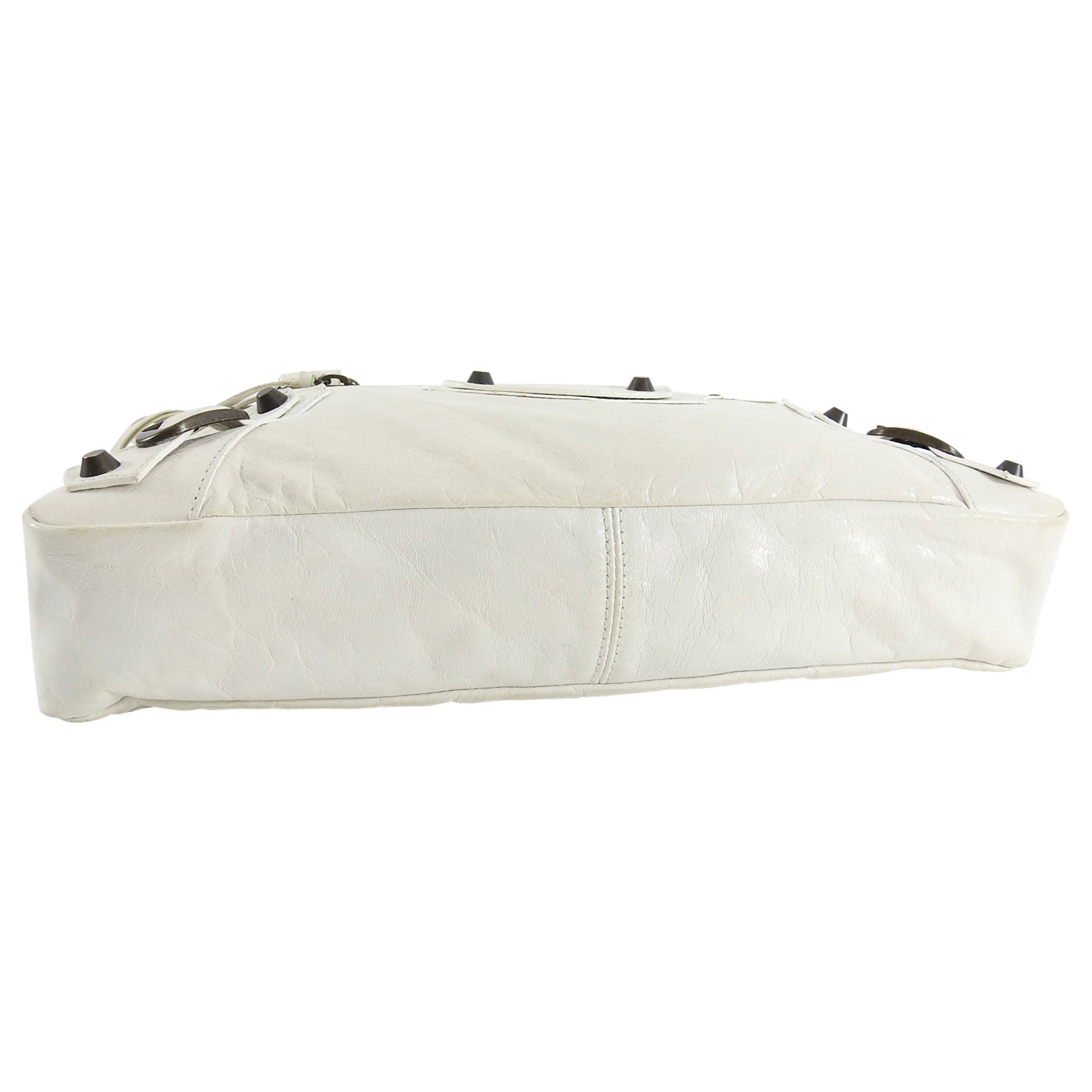 Balenciaga Ivory Motocross Classic First Bag - Luxury Designer Handbag for Women | Perfect for Parties, Date Nights & Fashion Events