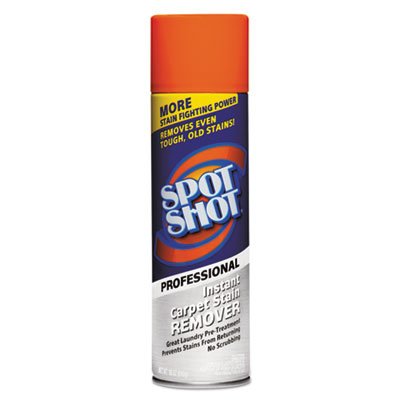 Spot Shot Professional Instant Carpet Stain Remover - 18oz Spray Can (Pack of 12) | Fast-Acting Formula for Pet Stains, Food Spills & Tough Carpet Stains | Ideal for Homes, Offices & Rental Properties