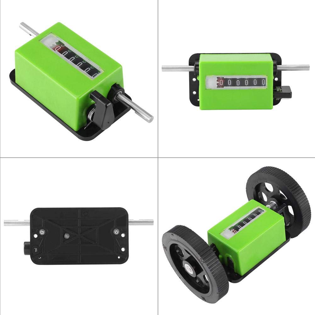 **Mechanical Meter Counter Wheel - 1Pc Green Length Measuring Tool for DIY, Construction & Fabric Projects | Accurate Distance Measurement for Sewing, Landscaping & Crafting**
