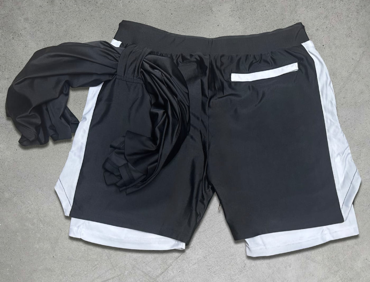 Cerus Black Vita 2-in-1 Running Shorts for Men - Moisture Wicking Athletic Gym Shorts with Built-in Liner - Perfect for Workouts, Jogging & Outdoor Activities