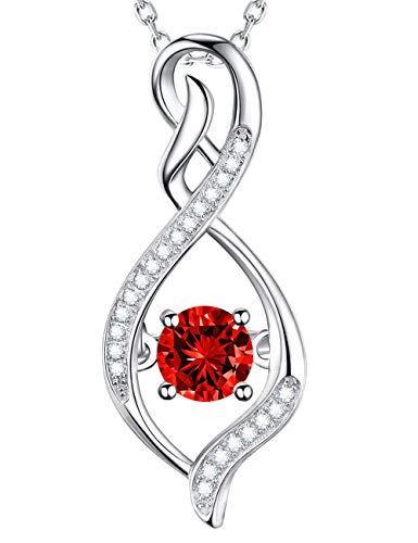 A7 July Birthstone Ruby Necklace
