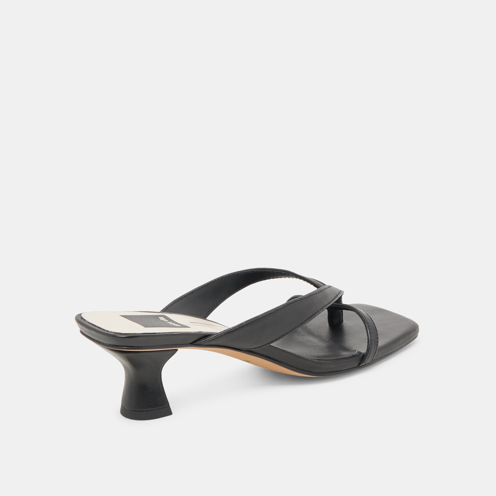 BREVEL Wide Heels - Onyx Leather Women's Shoes for Comfort & Style | Perfect for Office, Parties & Evening Events