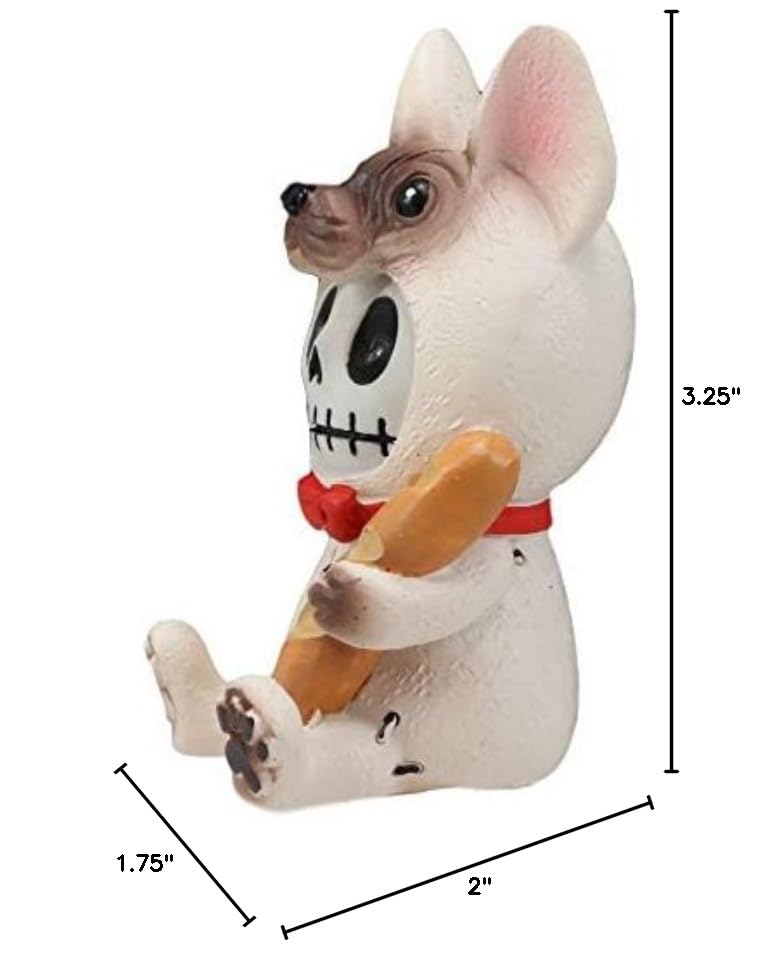 Ebros French Bulldog Furry Bones Collectible Statue - 3