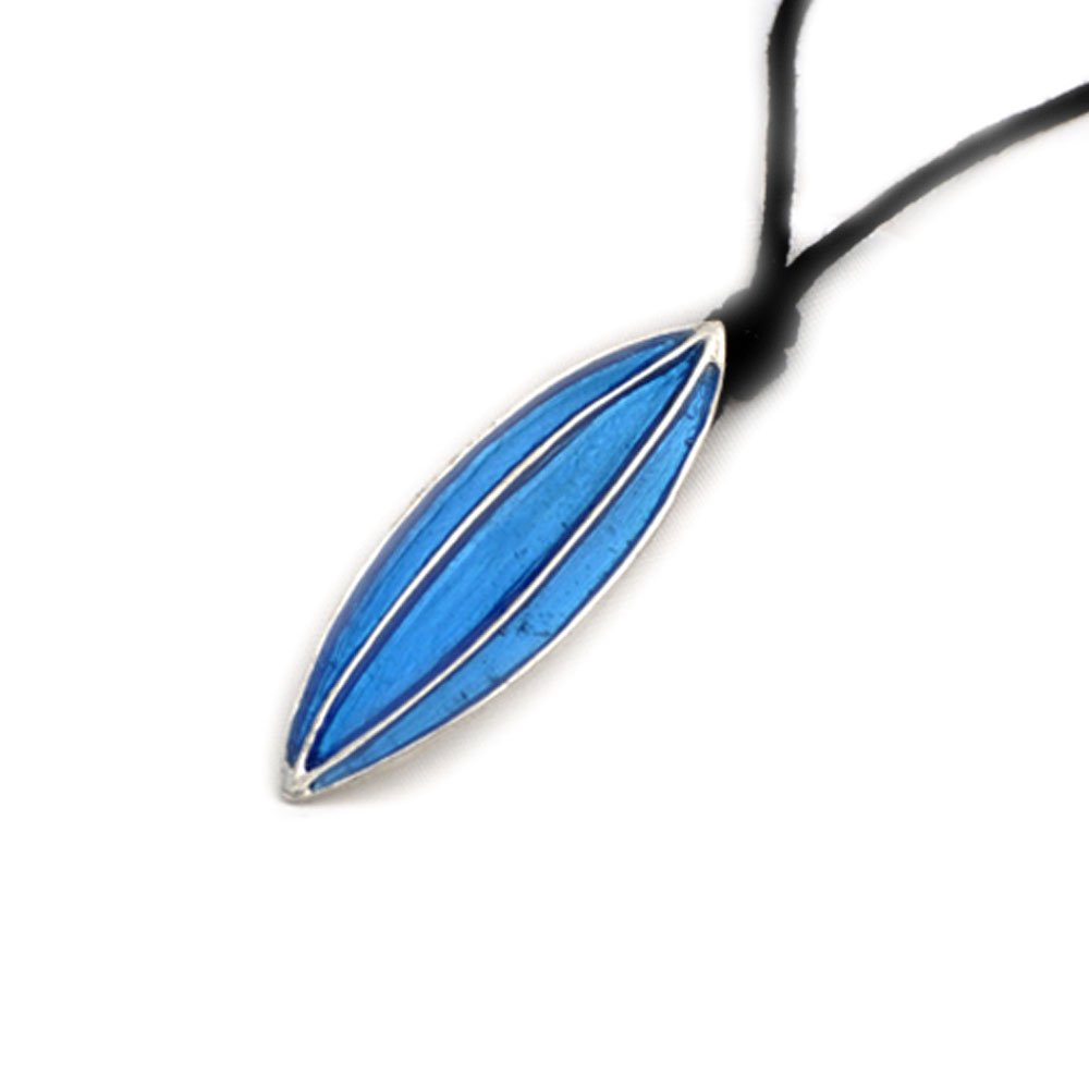 Vietguild Surfboard Silver Pewter Charm Necklace Pendant - Stylish Surfing Jewelry for Beach Lovers & Water Sports Enthusiasts