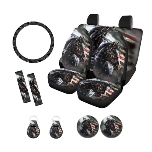 Horse American Flag