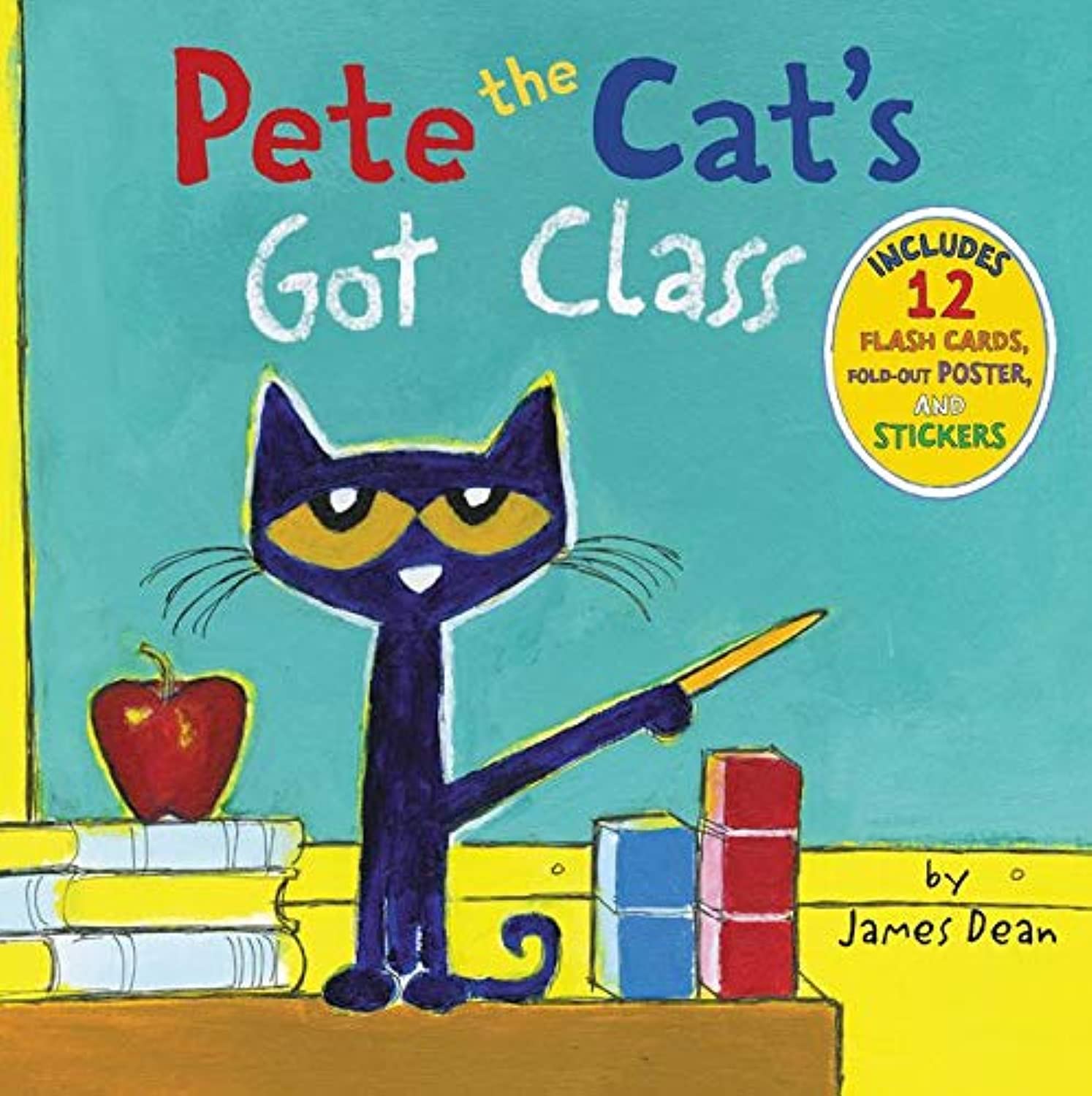 Pete the Cat's Got Class - 12 Flash Cards, Fold-Out Poster & Stickers | Fun Learning Kit for Kids | Perfect for Classroom Activities & Homeschooling
