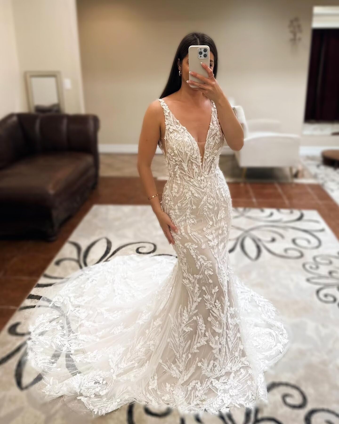 BITALY 2024 Mermaid Wedding Dress for Bride - Elegant Lace Appliques Long Boho Bridal Gown for Women (BI030) | Perfect for Beach, Garden & Destination Weddings