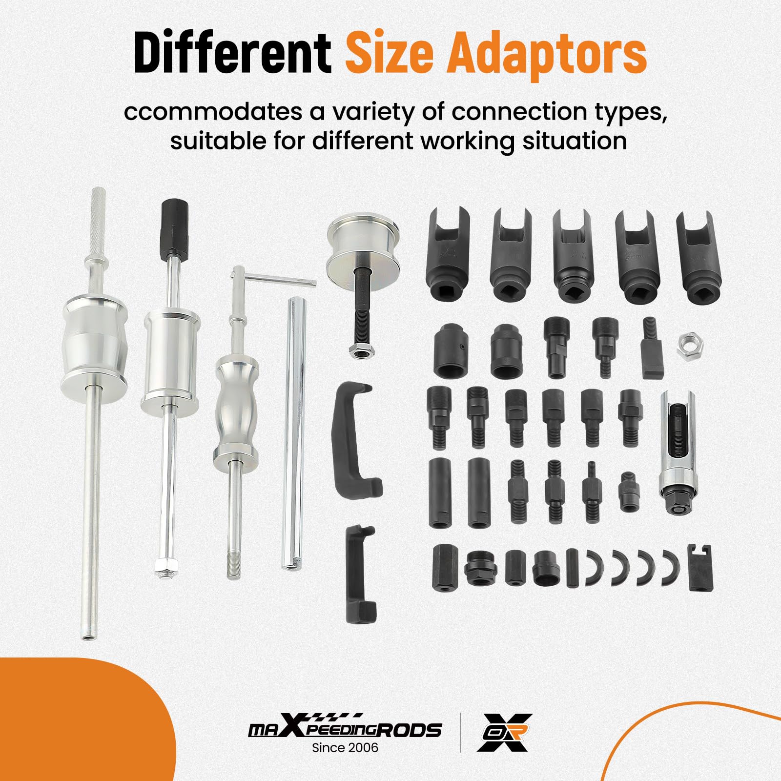 maXpeedingrods 40 Pcs Diesel Fuel Injector Puller Removal Tool Kit - Professional Auto & Truck Diesel Injector Extractor with Slide Hammer - Perfect for Diesel Engine Maintenance & Repair in Garages & Workshops