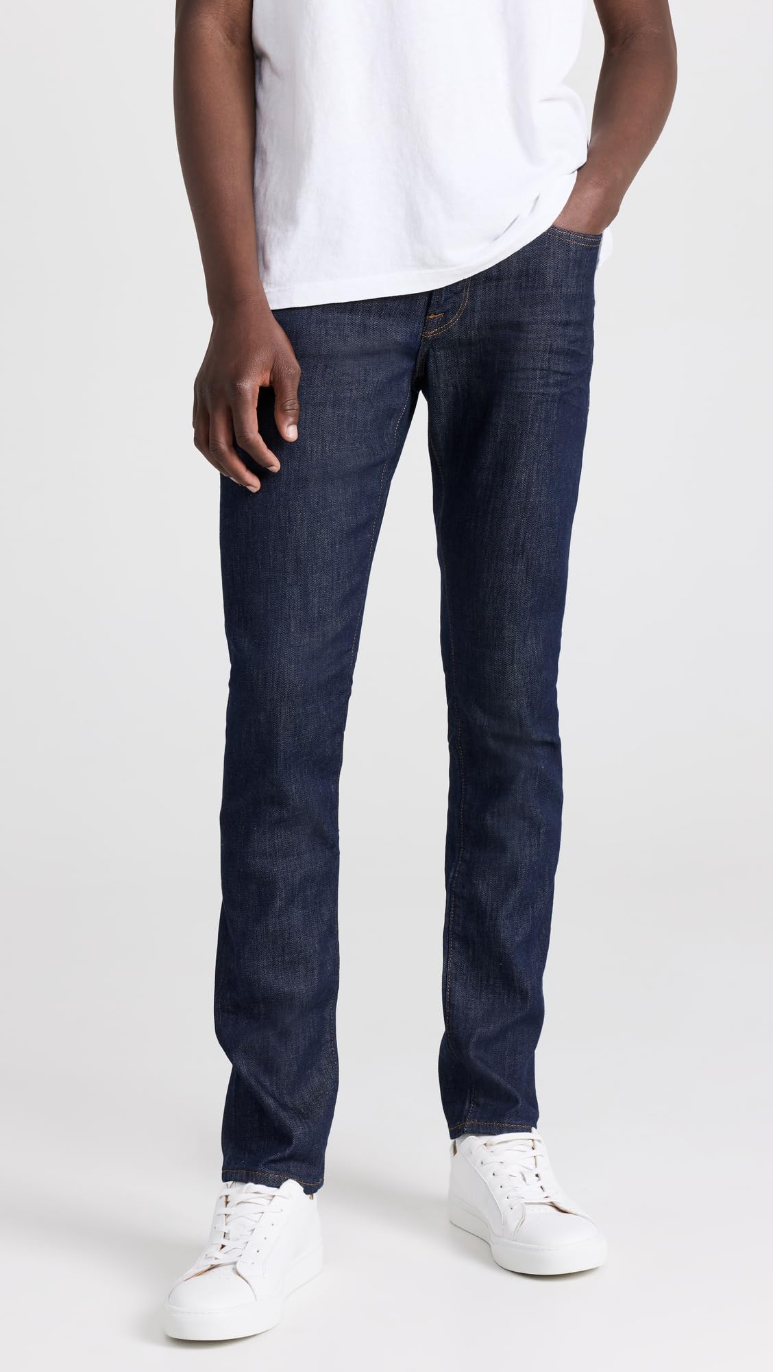 FRAME Men's L'Homme Slim Fit Stretch Denim Jeans - Comfortable Slim Leg Pants for Casual Wear & Office Style