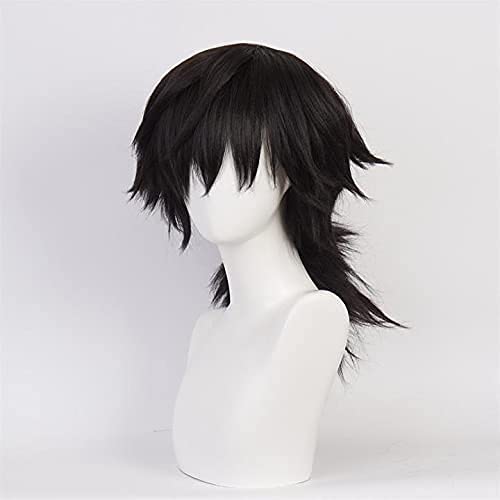 Tomioka Giyuu Demon Slayer Cosplay Costume - Heat Resistant Synthetic Wig for Men & Women | Kimetsu no Yaiba Anime Halloween Outfit - Perfect for Conventions, Cosplay Events & Halloween Parties