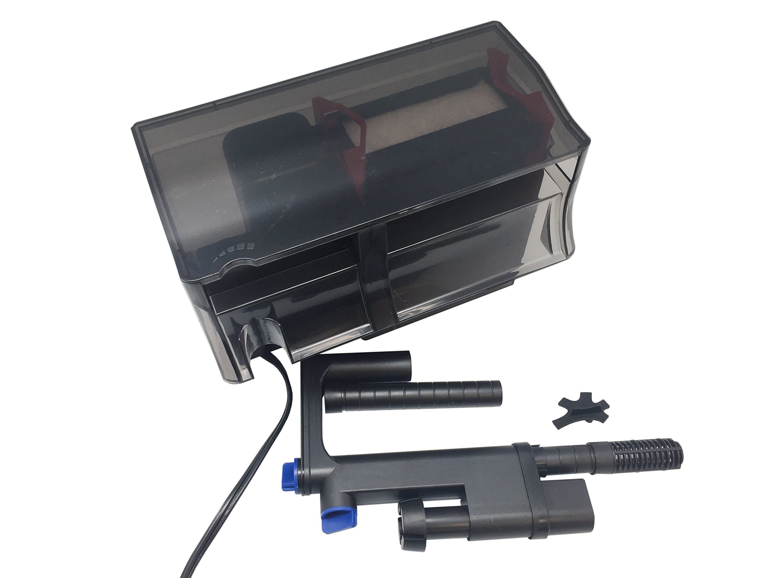 CBG-800 5W UV Sterilizer Hang-On Back Filter for 20-50 Gallon Aquariums | 211 GPH Flow Rate | Black Water Purifier | Perfect for Freshwater & Saltwater Fish Tanks