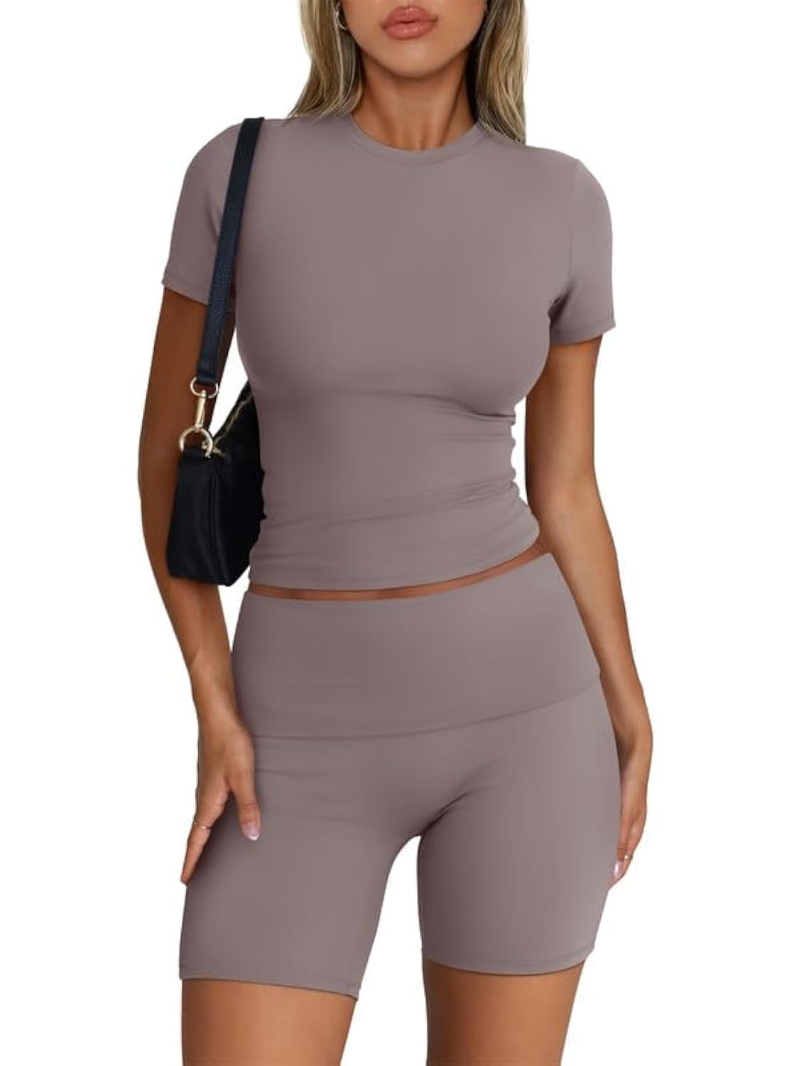 Trendy Queen Women's 2-Piece Workout Sets - Matching Shorts & Top Lounge Sets for Gym, Yoga, Running & Summer Outfits | Comfortable Athletic Wear for Workout & Casual Street Style