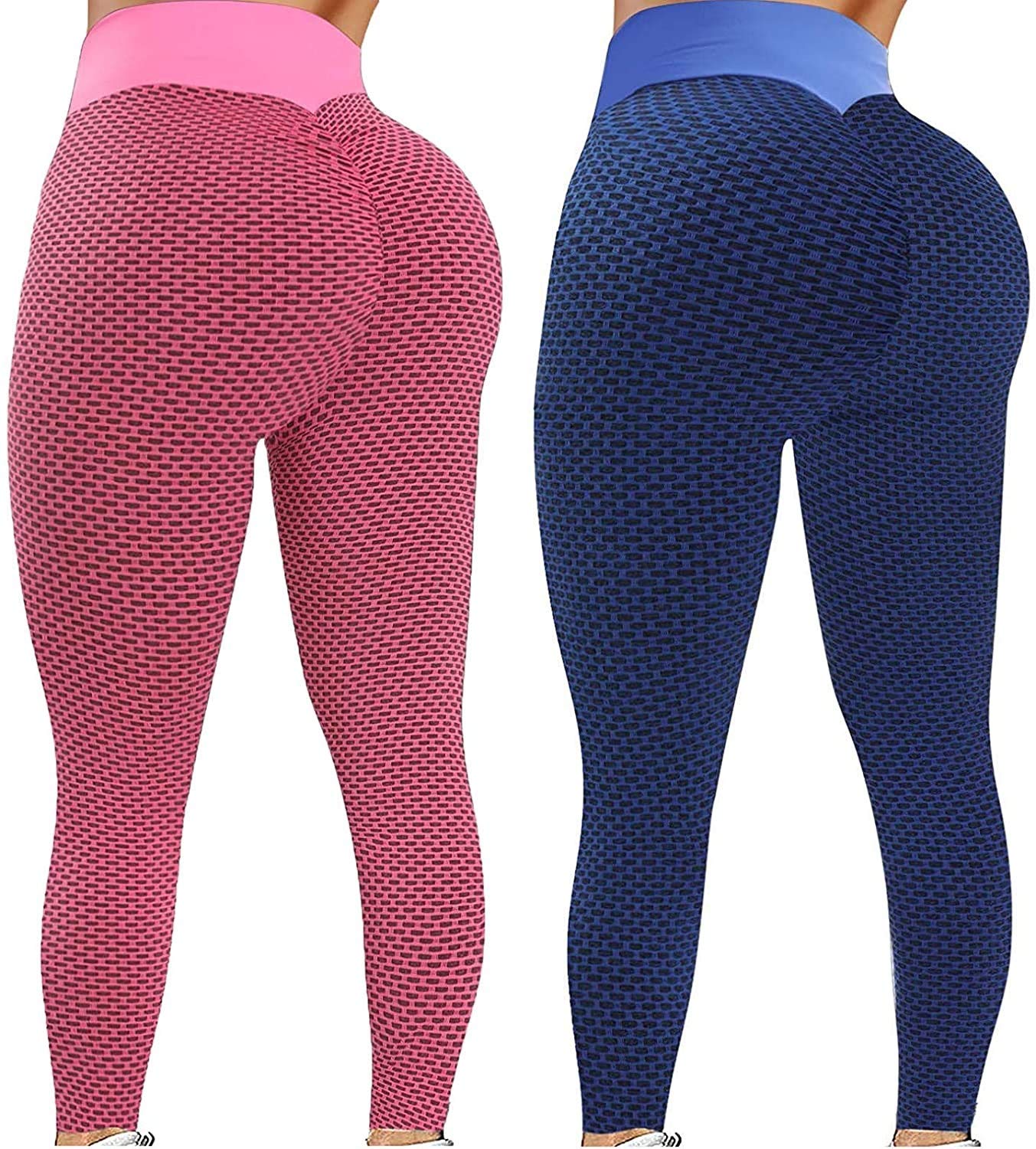 Smooto High Waist Yoga Pants for Women - Tummy Control & Butt Lifting - Workout & Gym Leggings (Purple)