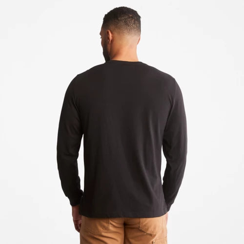 TIMBERLAND PRO® Base Plate Long Sleeve Moisture Wicking T-Shirt for Men - Breathable Work Shirt TB0A1HRV - Ideal for Construction, Hiking & Outdoor Activities