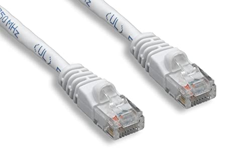 CAT 6 Ethernet Cable 50ft, Unshielded, White - High-Speed Internet Cable for Gaming, Streaming & Home Office - Compare & Save 10% vs Amazon