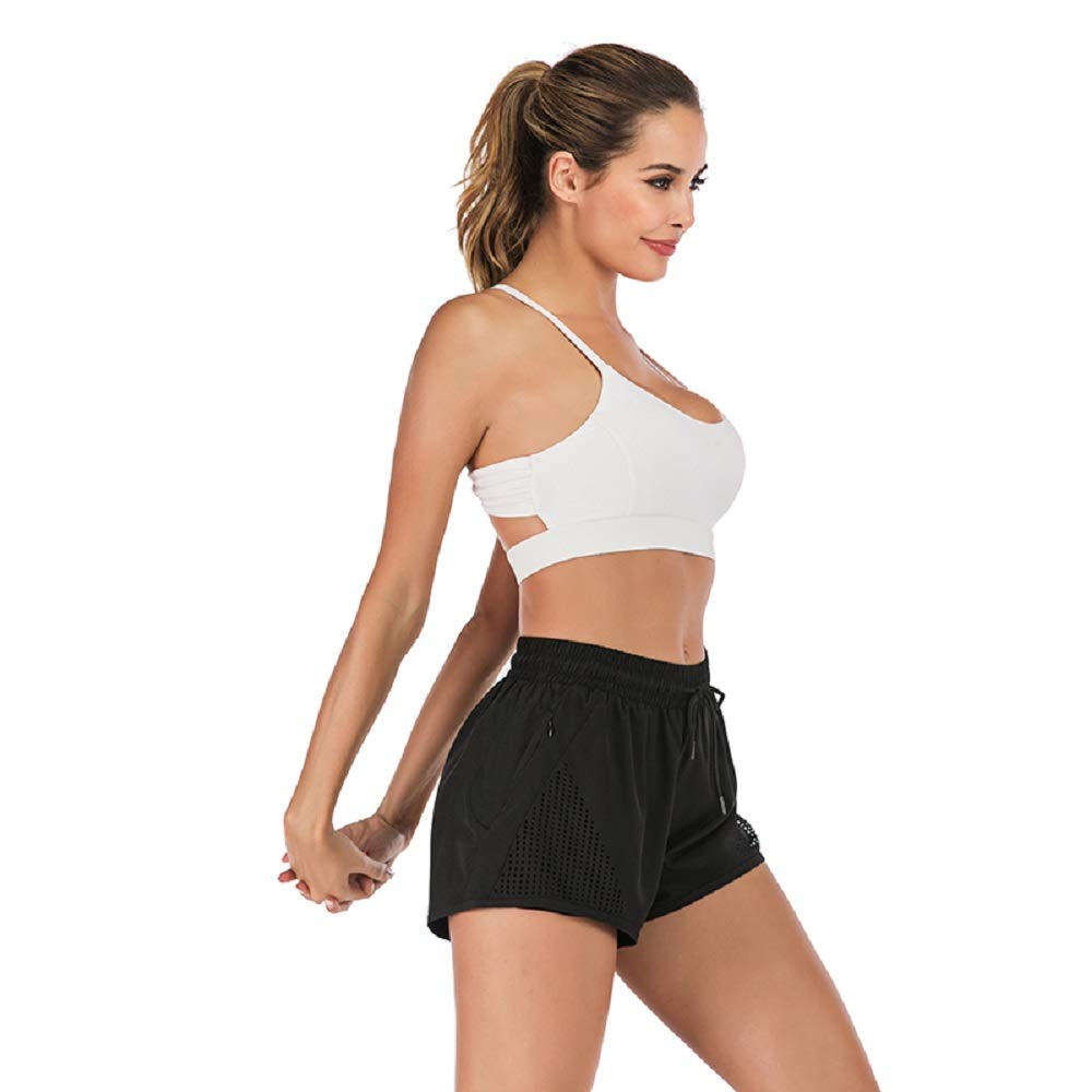 Best Women's Running Shorts with Built-in Liner - 2-in-1 Athletic Workout Shorts for Jogging, Gym & Yoga | High-Performance Breathable Sports Shorts