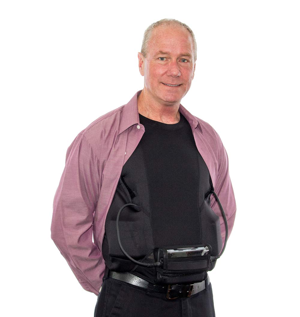 HeartWare LVAD Shirt for Heart Failure Patients - Comfortable Black & White Medical Apparel - Perfect for Hospital Visits, Support Groups and Daily Wear