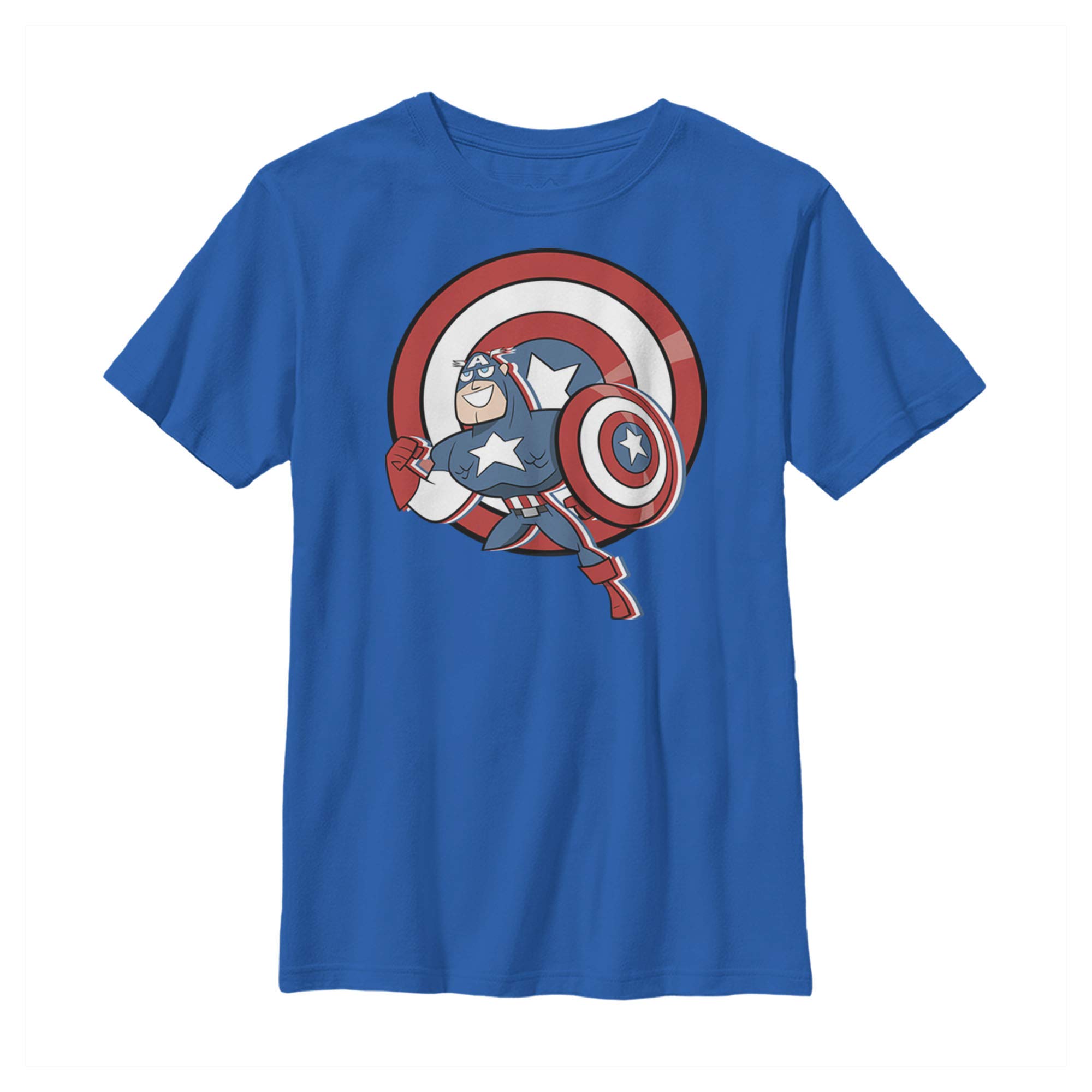 Marvel Captain America Shield Graphic T-Shirt for Boys - Superhero Costume & Casual Wear for Kids