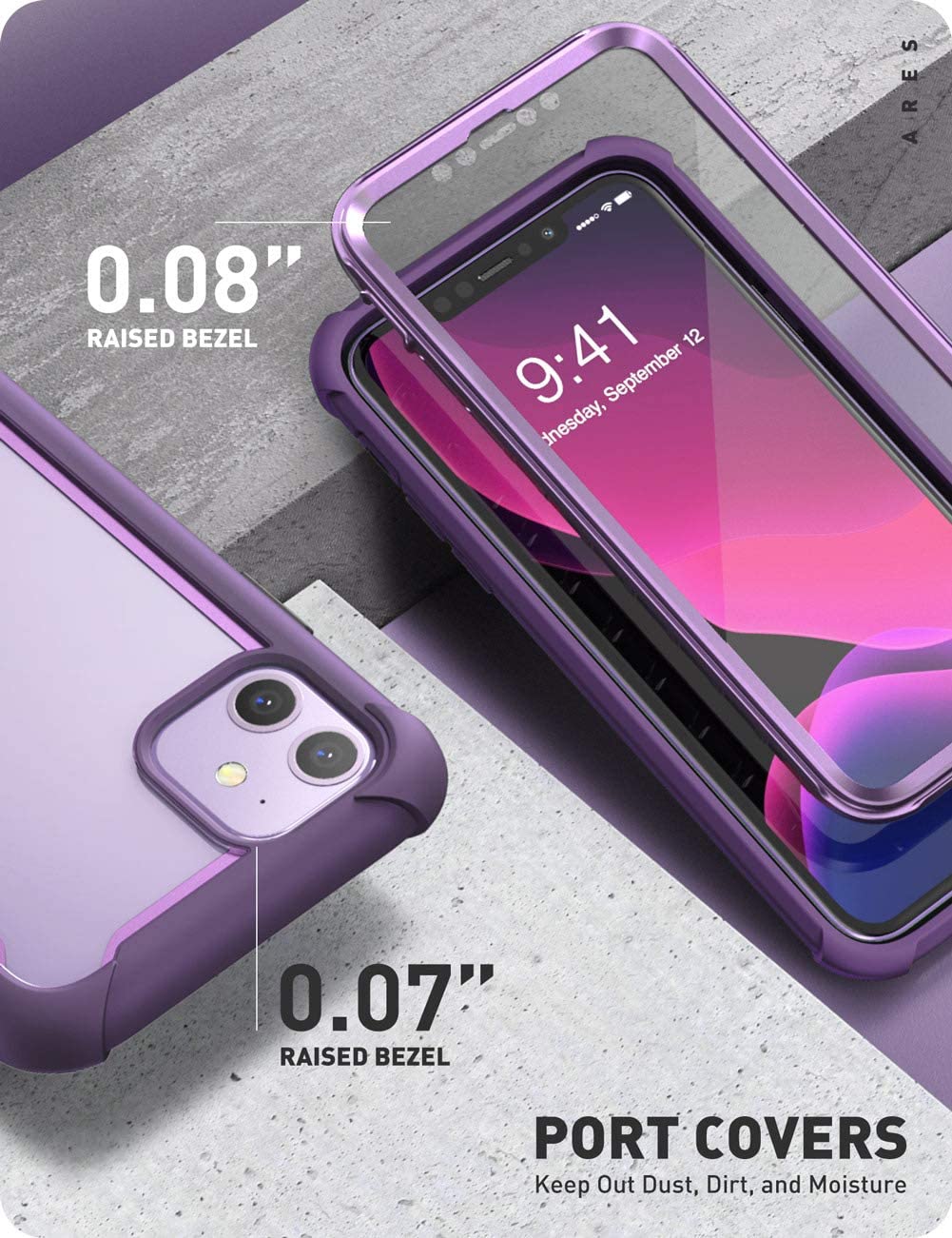 Durable iPhone 11 Case with Built-in Screen Protector - Shockproof Dual Layer Protection for Everyday Use & Outdoor Activities